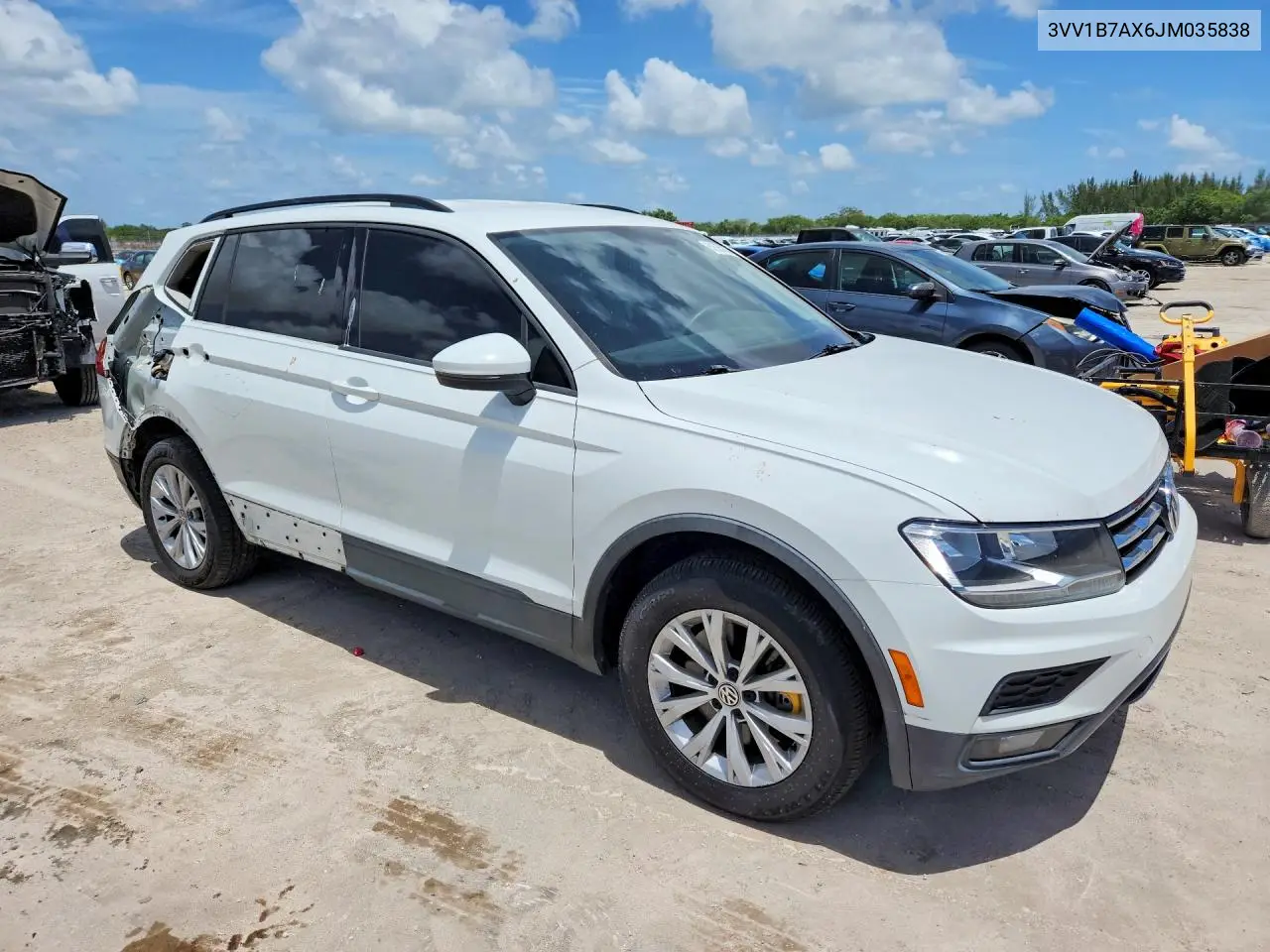 2018 Volkswagen Tiguan S VIN: 3VV1B7AX6JM035838 Lot: 61535706
