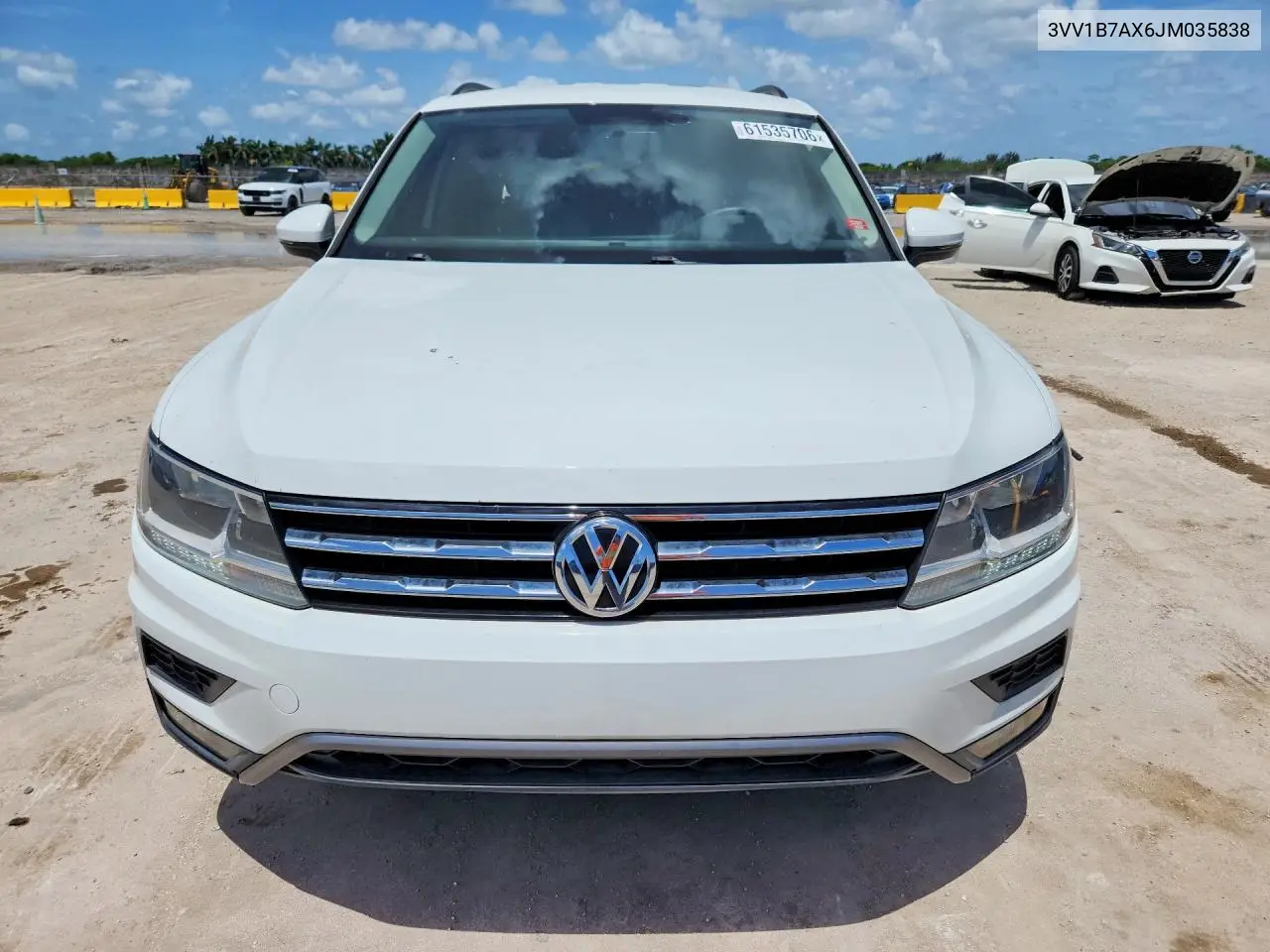 2018 Volkswagen Tiguan S VIN: 3VV1B7AX6JM035838 Lot: 61535706