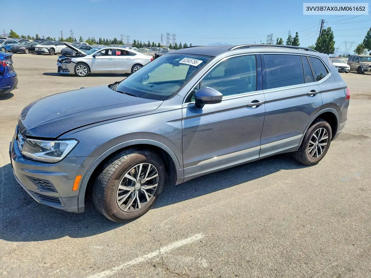 2018 Volkswagen Tiguan Se VIN: 3VV3B7AX0JM061652 Lot: 62045756