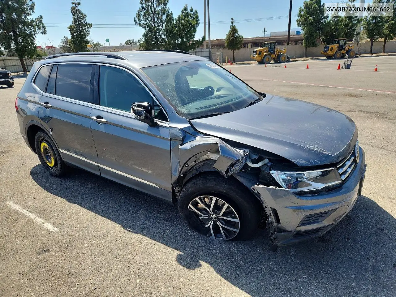 2018 Volkswagen Tiguan Se VIN: 3VV3B7AX0JM061652 Lot: 62045756