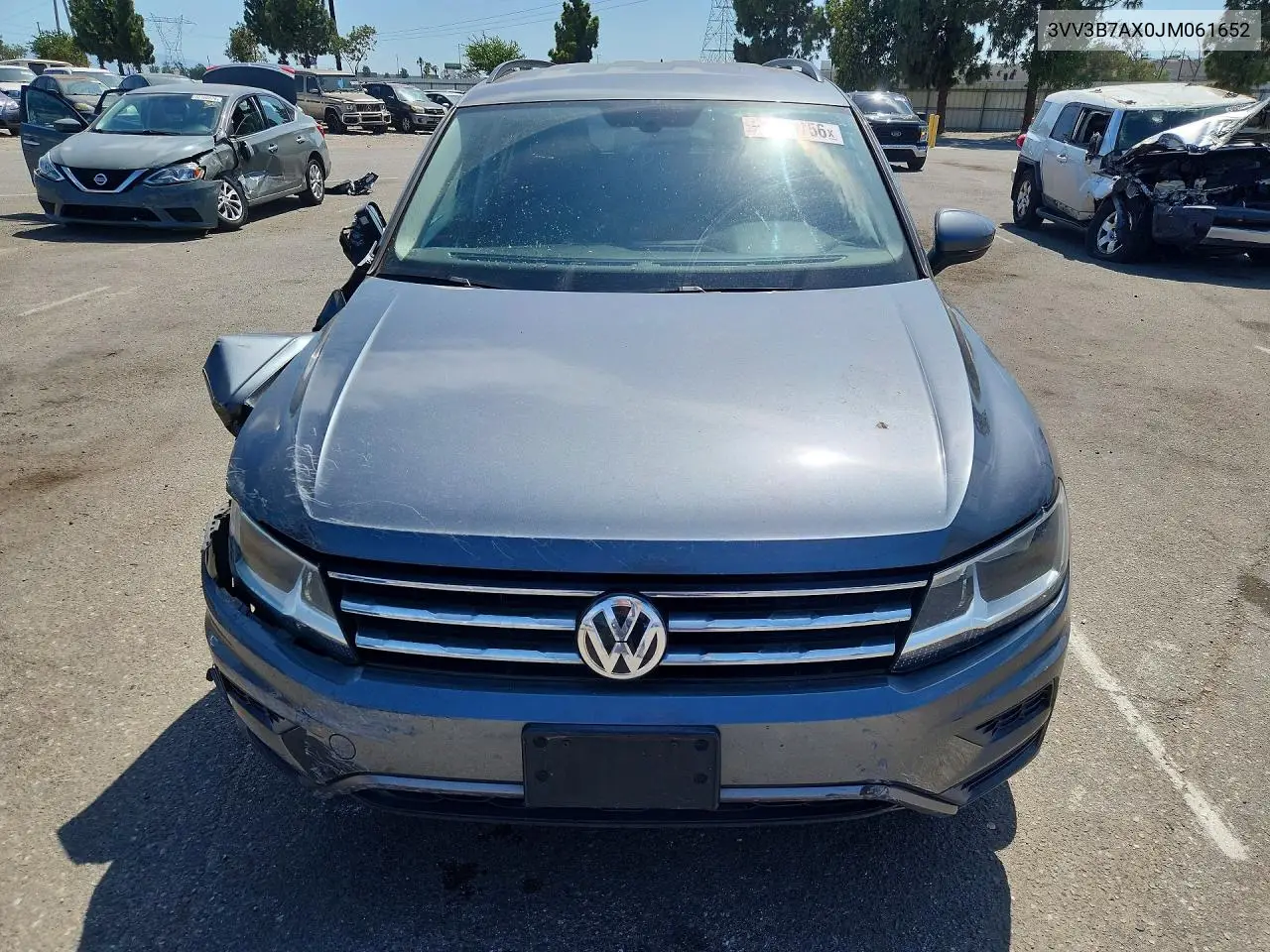 2018 Volkswagen Tiguan Se VIN: 3VV3B7AX0JM061652 Lot: 62045756