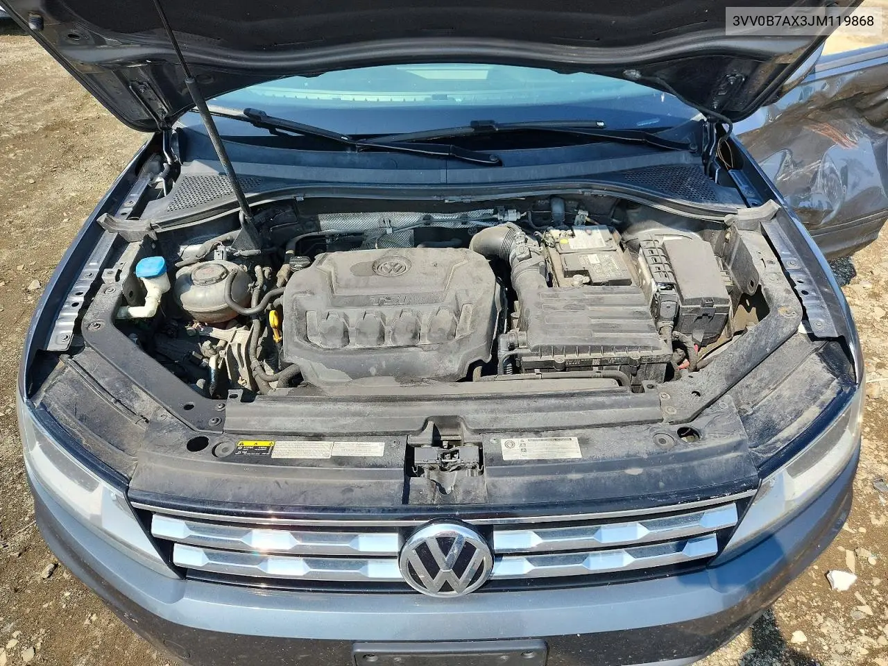 2018 Volkswagen Tiguan S VIN: 3VV0B7AX3JM119868 Lot: 62063326