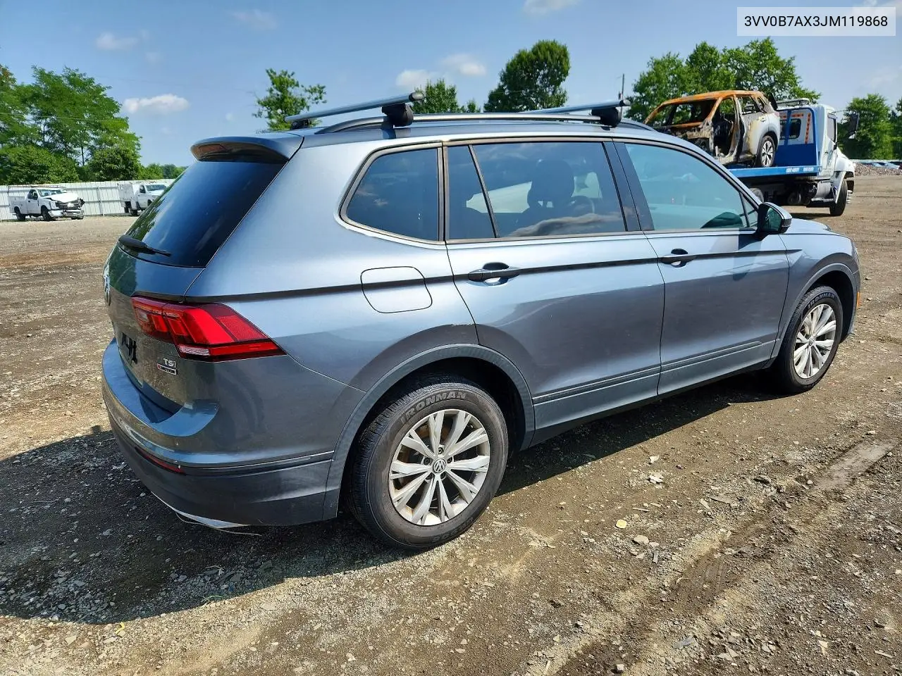2018 Volkswagen Tiguan S VIN: 3VV0B7AX3JM119868 Lot: 62063326
