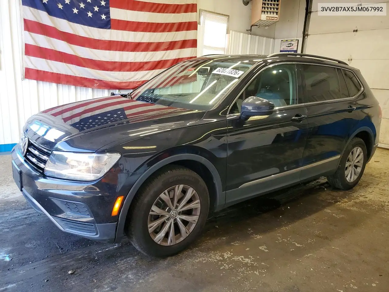 2018 Volkswagen Tiguan Se VIN: 3VV2B7AX5JM067992 Lot: 62091826