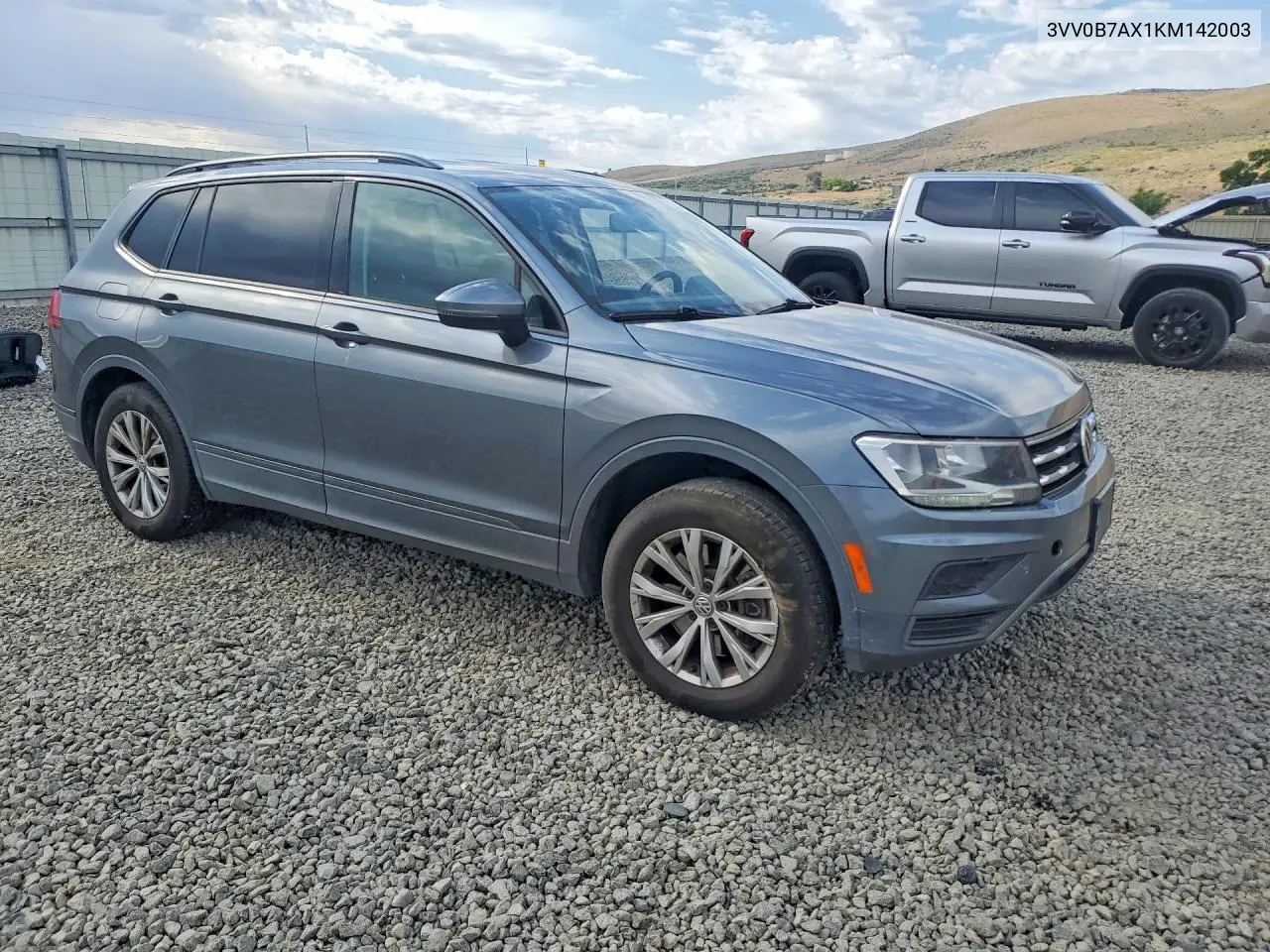 2019 Volkswagen Tiguan S VIN: 3VV0B7AX1KM142003 Lot: 57871716