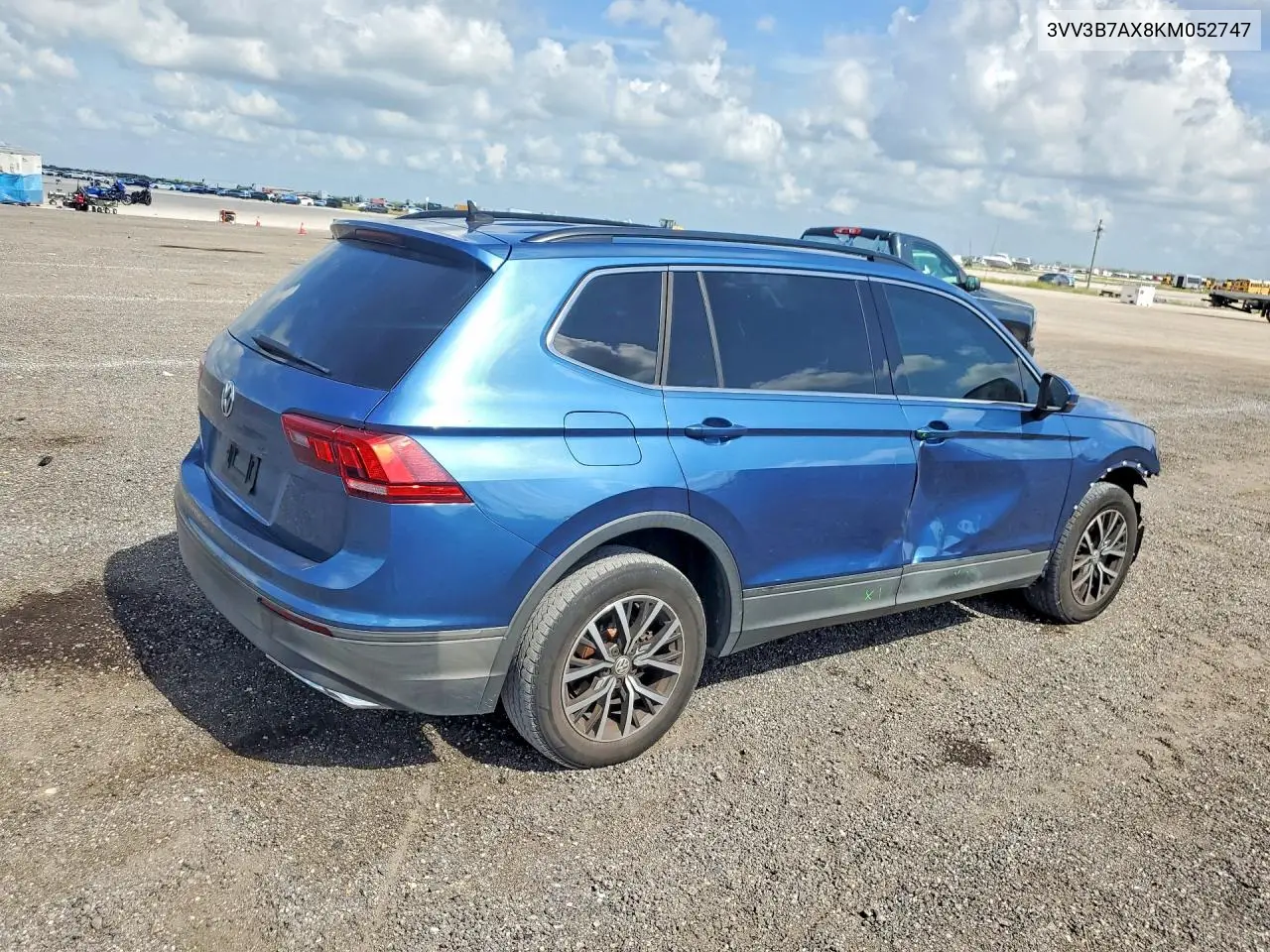 2019 Volkswagen Tiguan Se VIN: 3VV3B7AX8KM052747 Lot: 58028706