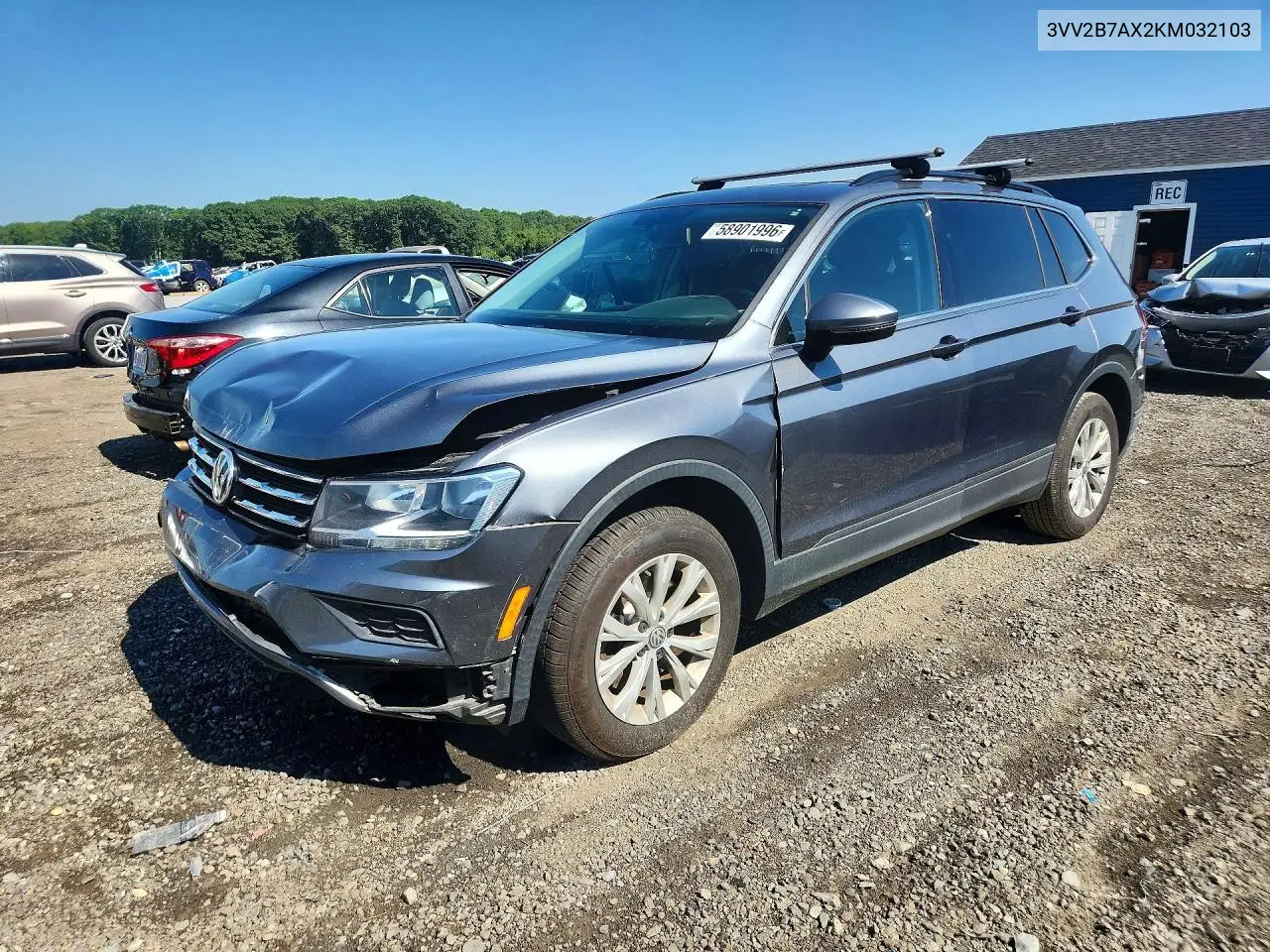 2019 Volkswagen Tiguan Se VIN: 3VV2B7AX2KM032103 Lot: 58901996