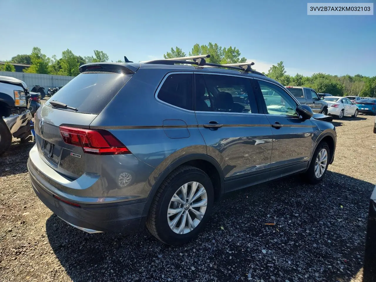 2019 Volkswagen Tiguan Se VIN: 3VV2B7AX2KM032103 Lot: 58901996
