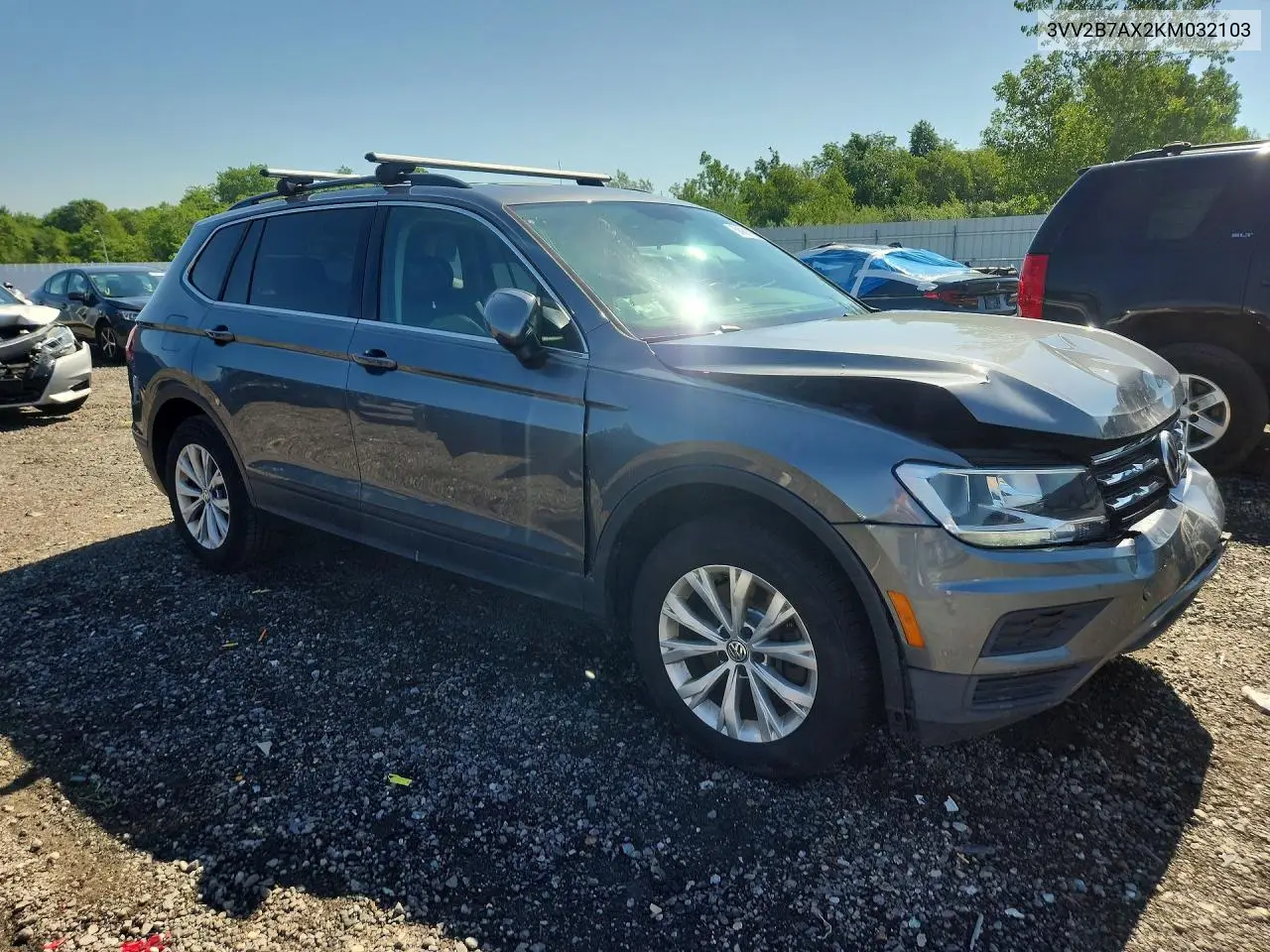 2019 Volkswagen Tiguan Se VIN: 3VV2B7AX2KM032103 Lot: 58901996