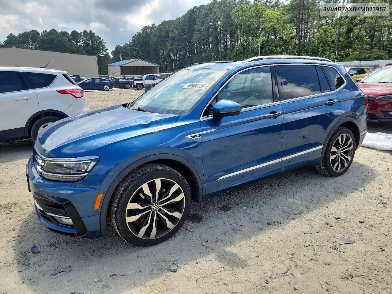 2019 Volkswagen Tiguan Sel Premium VIN: 3VV4B7AX0KM023957 Lot: 59984936