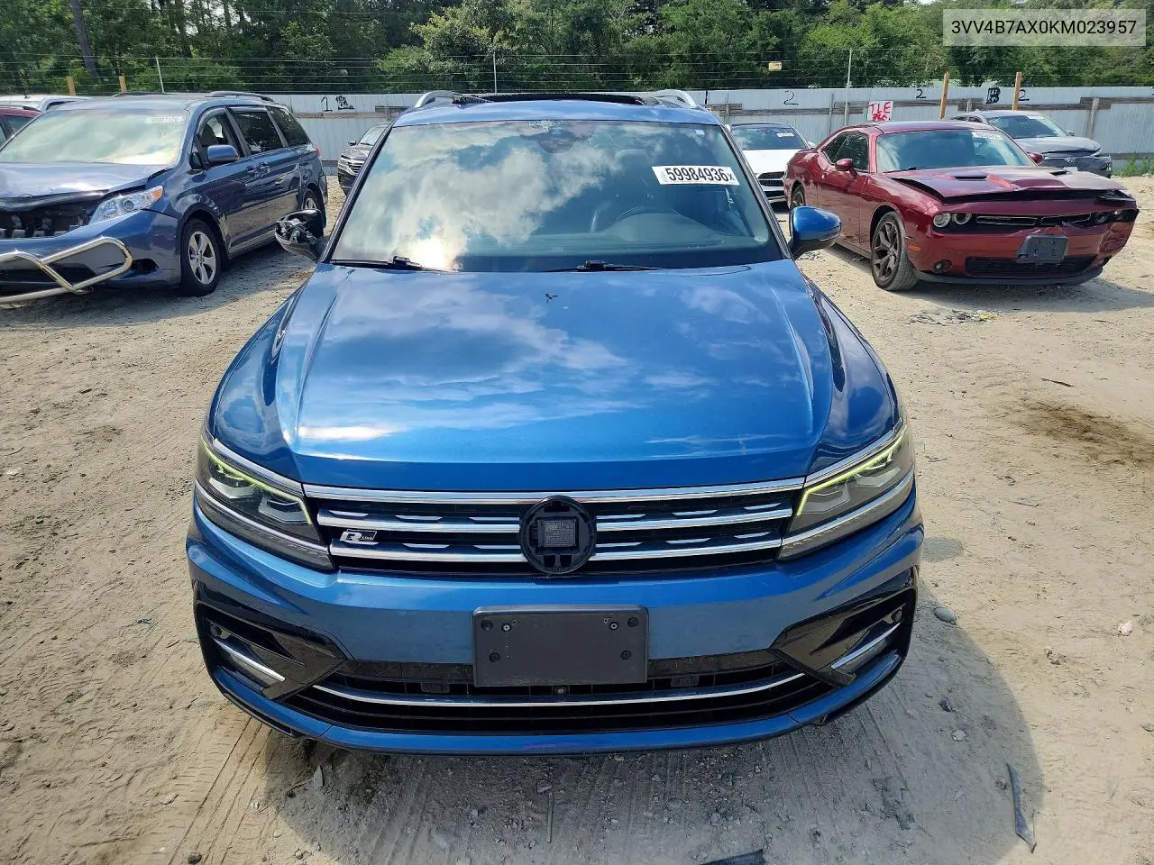 2019 Volkswagen Tiguan Sel Premium VIN: 3VV4B7AX0KM023957 Lot: 59984936