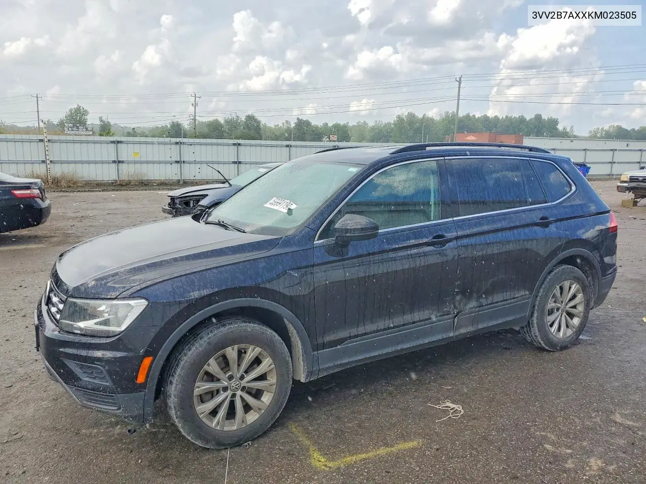 2019 Volkswagen Tiguan Se VIN: 3VV2B7AXXKM023505 Lot: 59991196