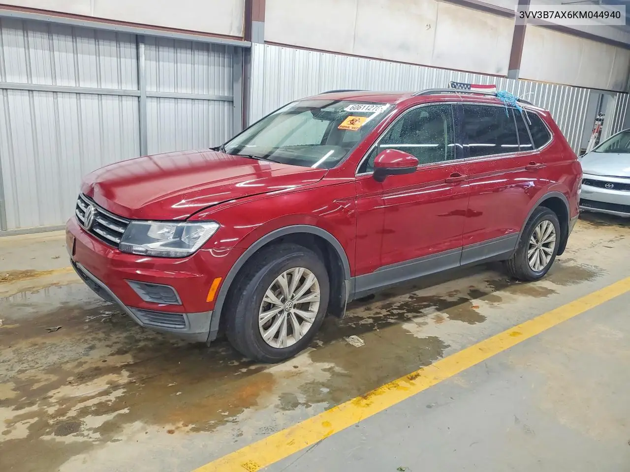 2019 Volkswagen Tiguan Se/Sel/Sel R-Line Jet-Black/Se VIN: 3VV3B7AX6KM044940 Lot: 60611276