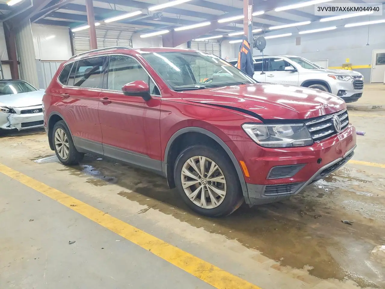 2019 Volkswagen Tiguan Se/Sel/Sel R-Line Jet-Black/Se VIN: 3VV3B7AX6KM044940 Lot: 60611276