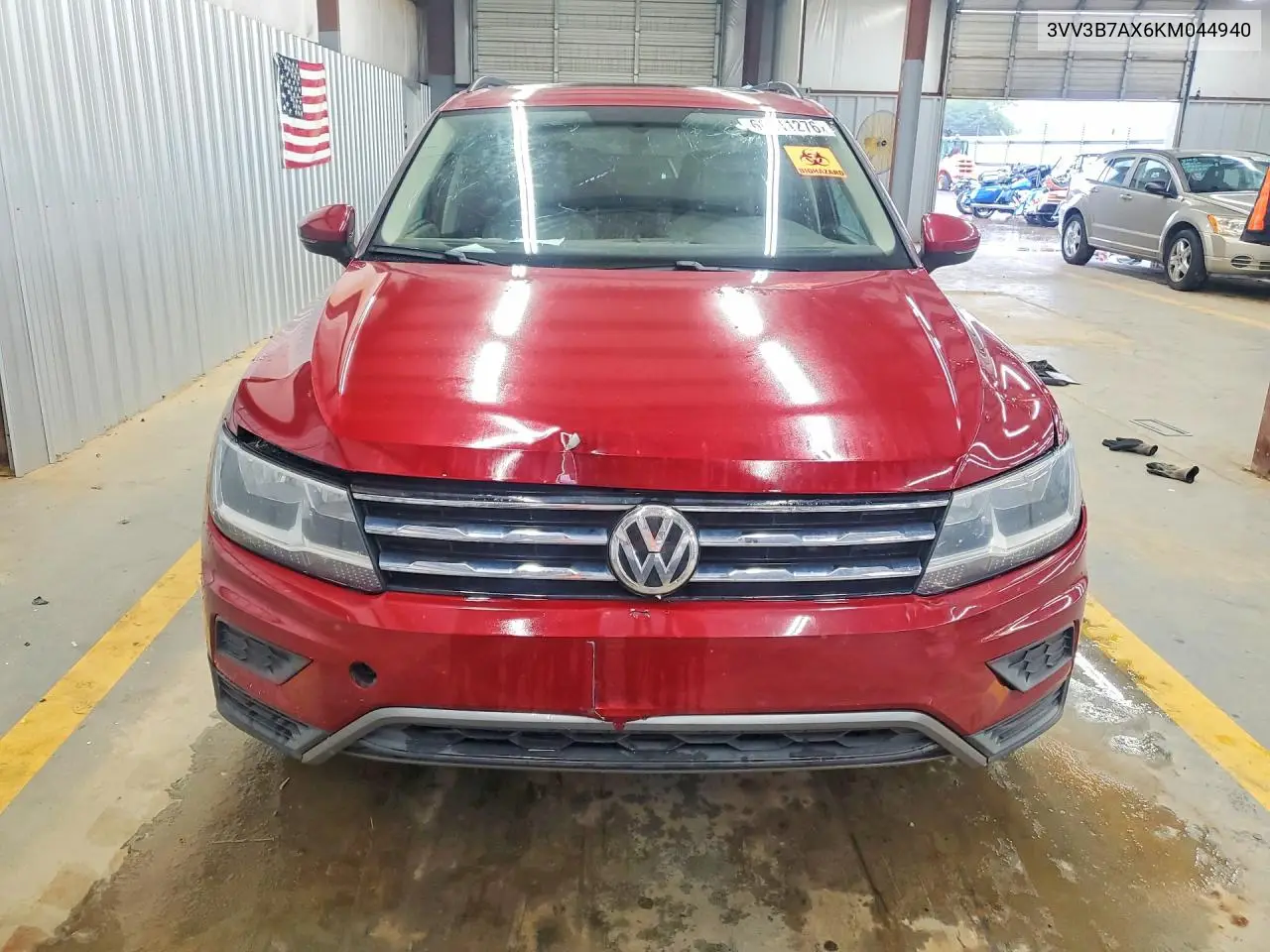 2019 Volkswagen Tiguan Se/Sel/Sel R-Line Jet-Black/Se VIN: 3VV3B7AX6KM044940 Lot: 60611276