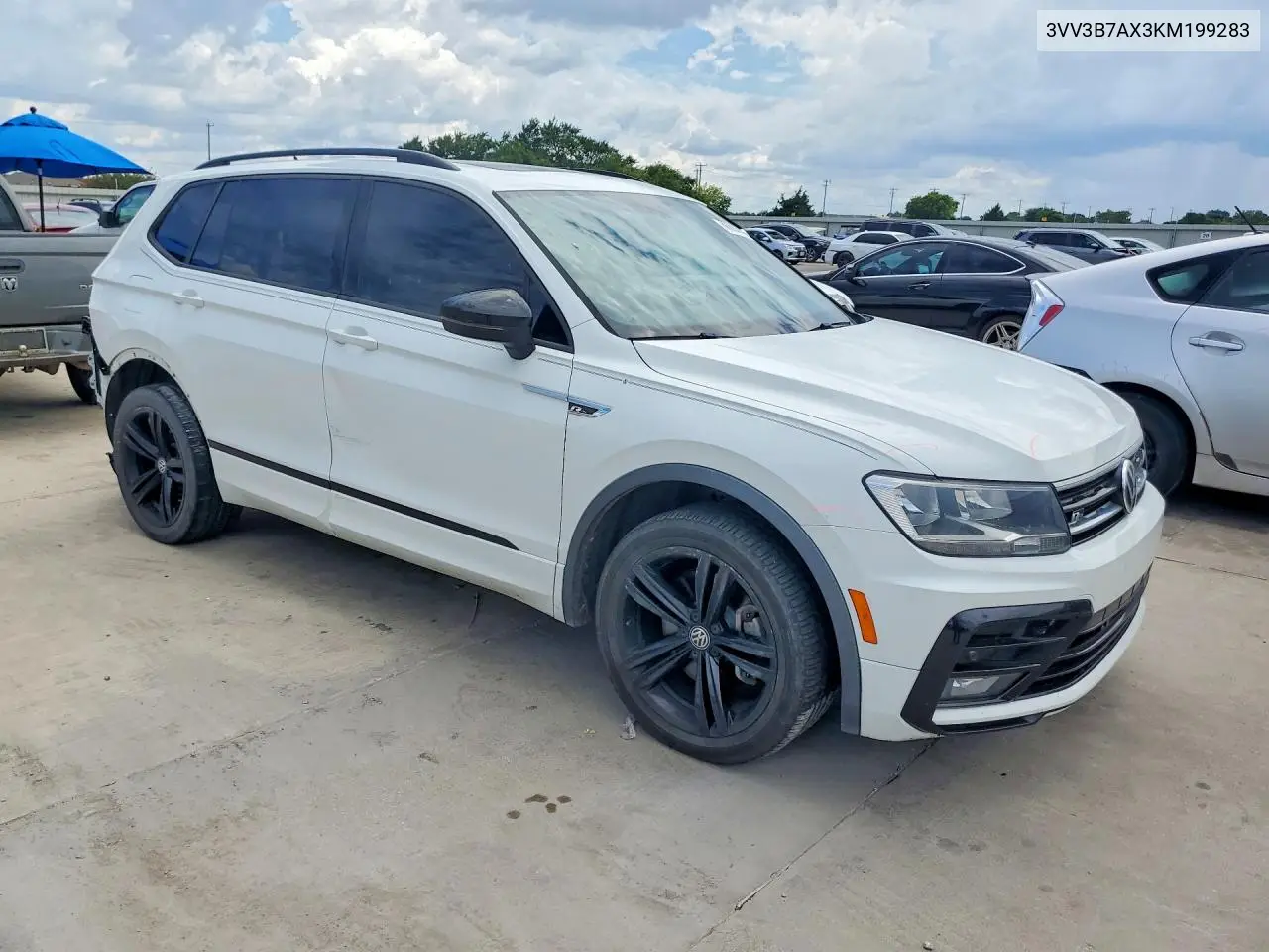 2019 Volkswagen Tiguan Se VIN: 3VV3B7AX3KM199283 Lot: 60806146