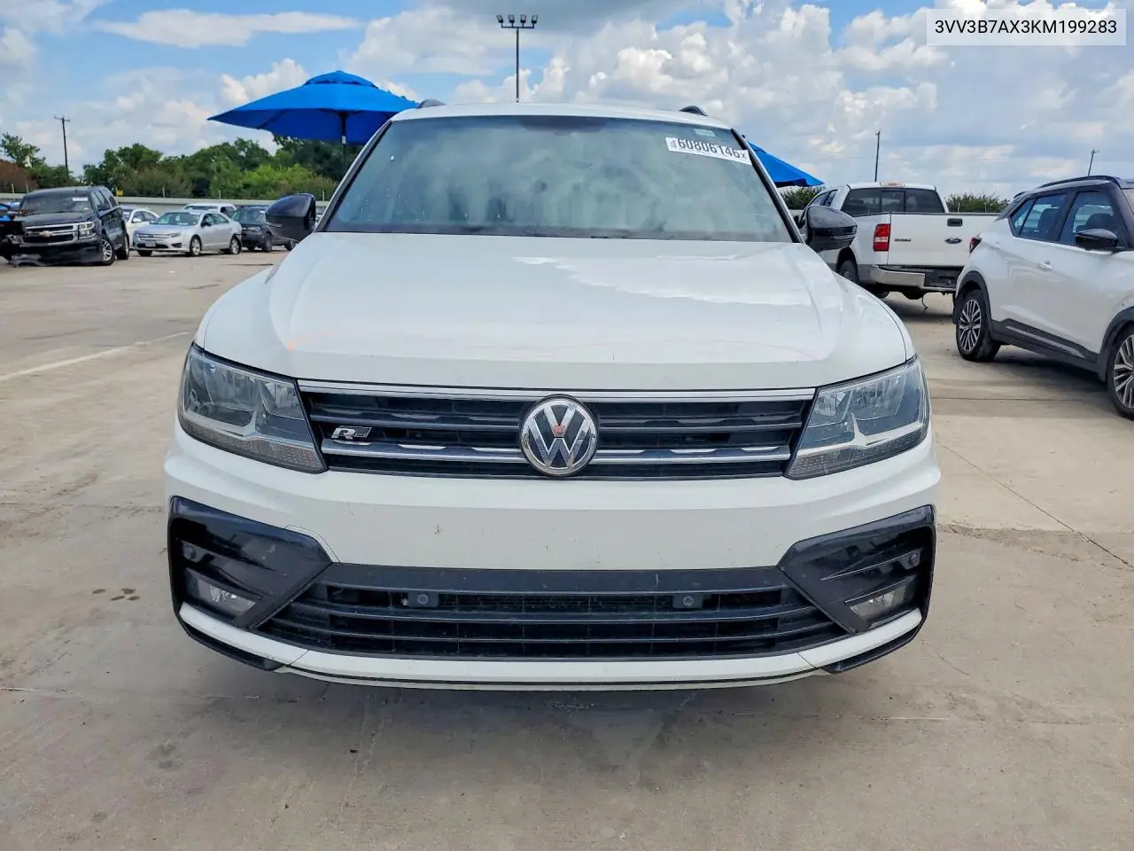 2019 Volkswagen Tiguan Se VIN: 3VV3B7AX3KM199283 Lot: 60806146