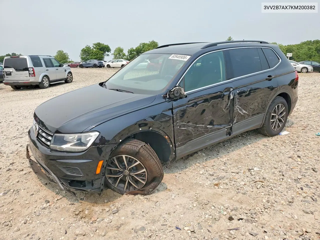 2019 Volkswagen Tiguan Se VIN: 3VV2B7AX7KM200382 Lot: 60948906