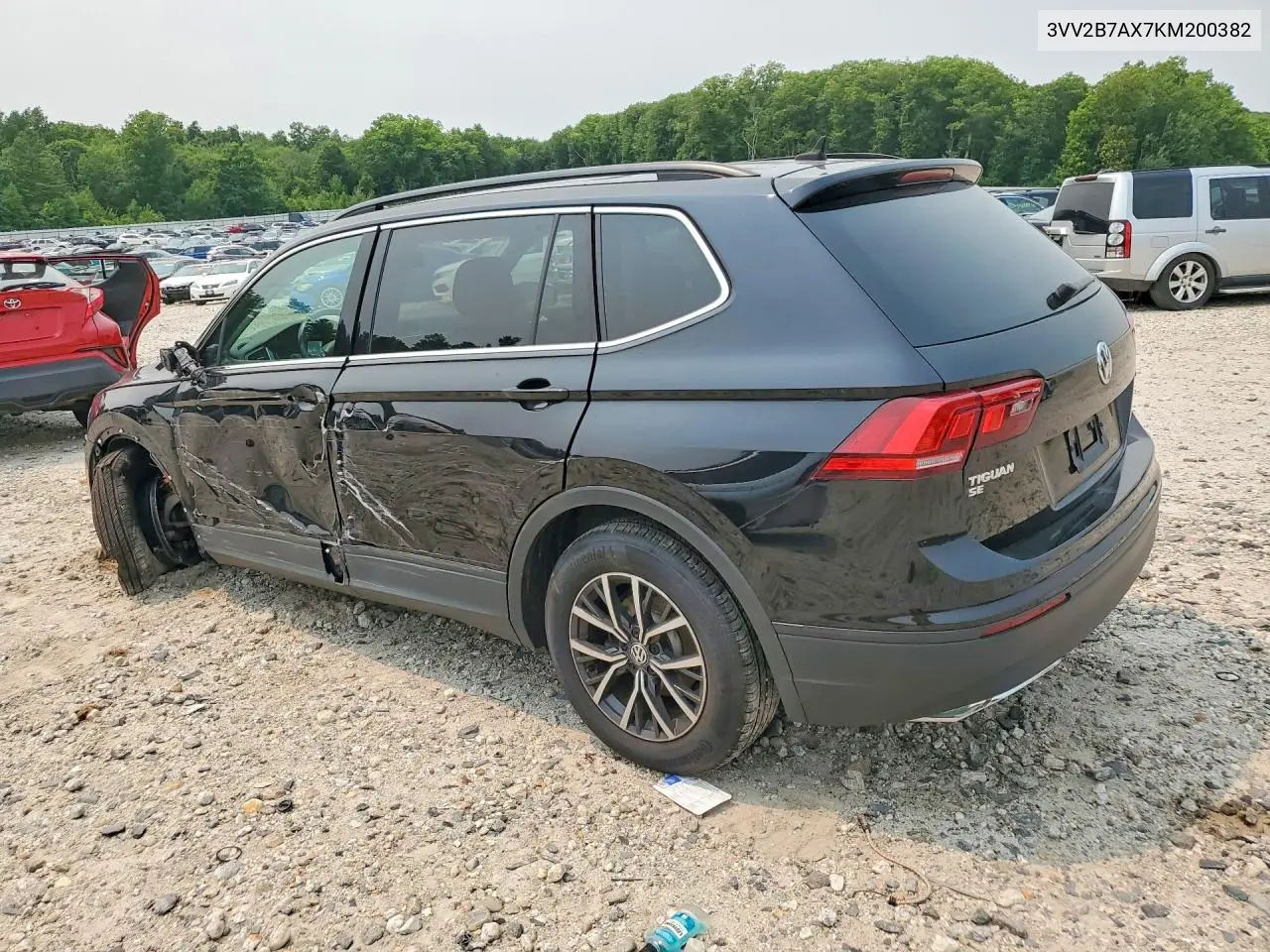 2019 Volkswagen Tiguan Se VIN: 3VV2B7AX7KM200382 Lot: 60948906