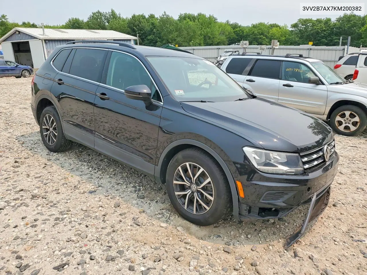 2019 Volkswagen Tiguan Se VIN: 3VV2B7AX7KM200382 Lot: 60948906