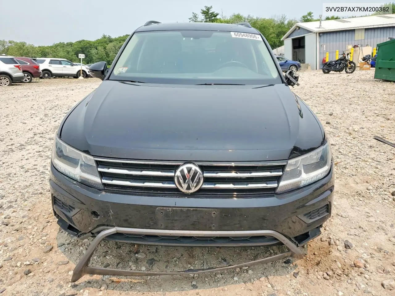 2019 Volkswagen Tiguan Se VIN: 3VV2B7AX7KM200382 Lot: 60948906