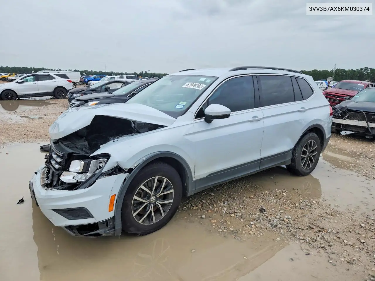 2019 Volkswagen Tiguan Se VIN: 3VV3B7AX6KM030374 Lot: 61049266