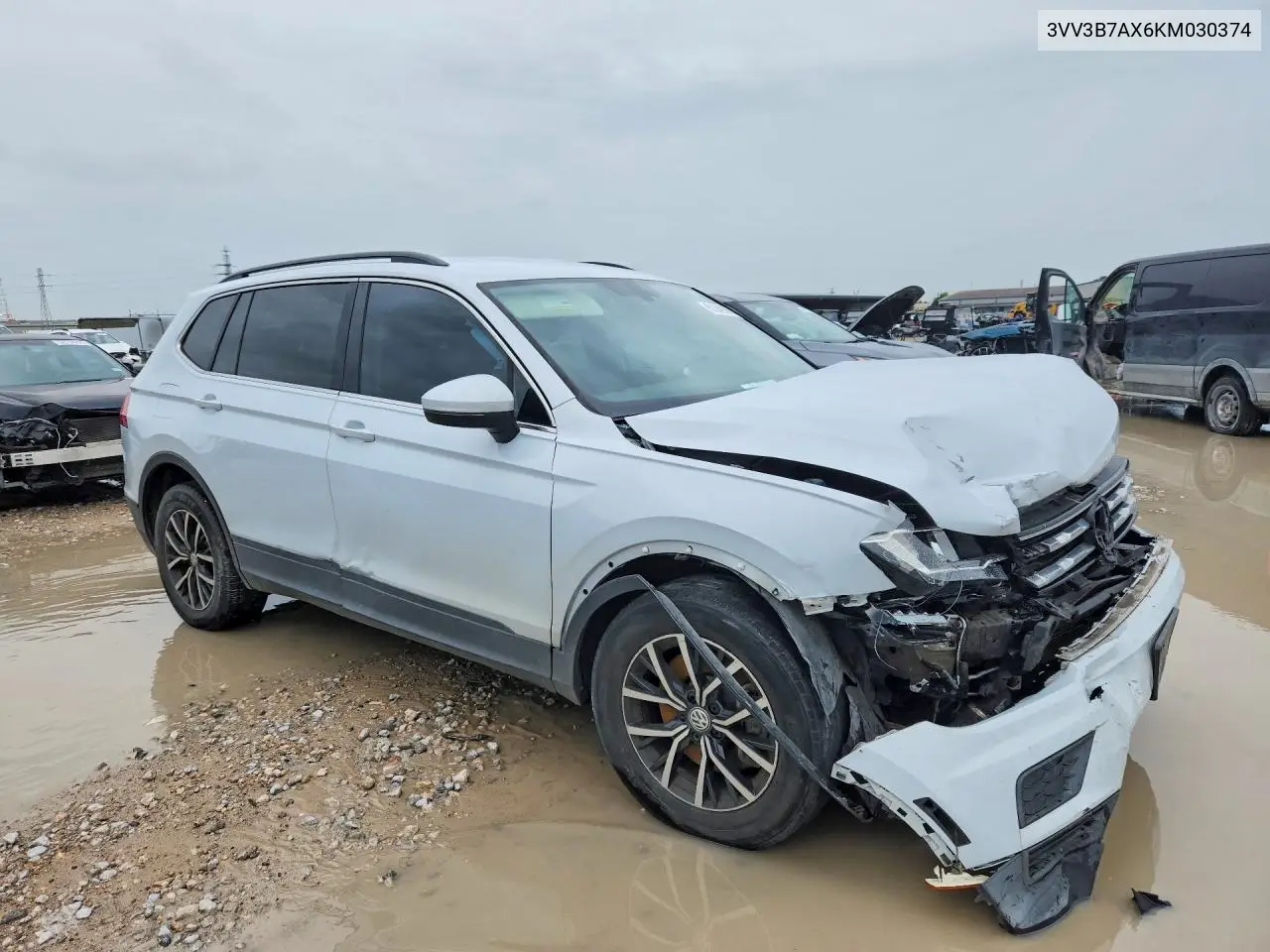 2019 Volkswagen Tiguan Se VIN: 3VV3B7AX6KM030374 Lot: 61049266