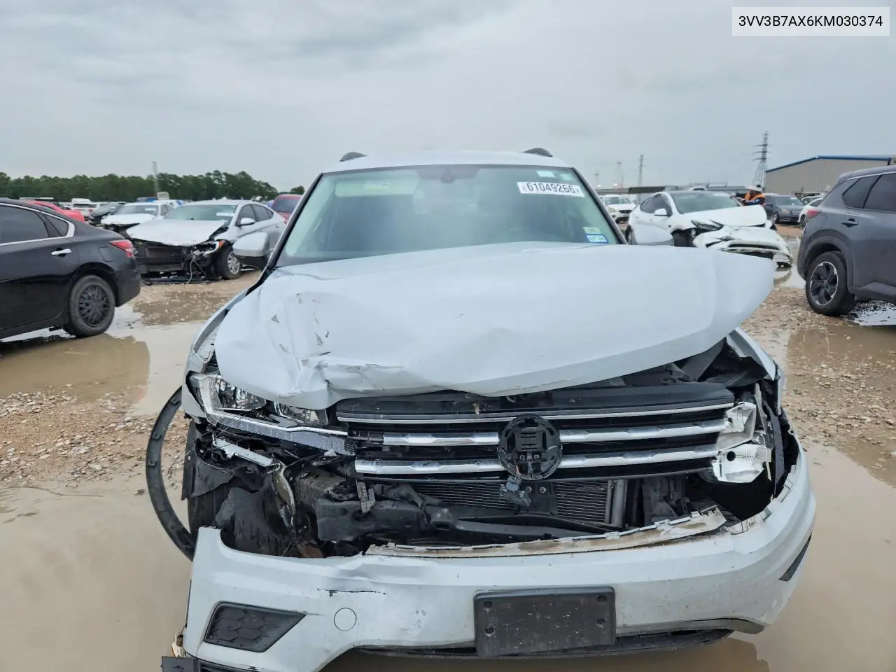 2019 Volkswagen Tiguan Se VIN: 3VV3B7AX6KM030374 Lot: 61049266