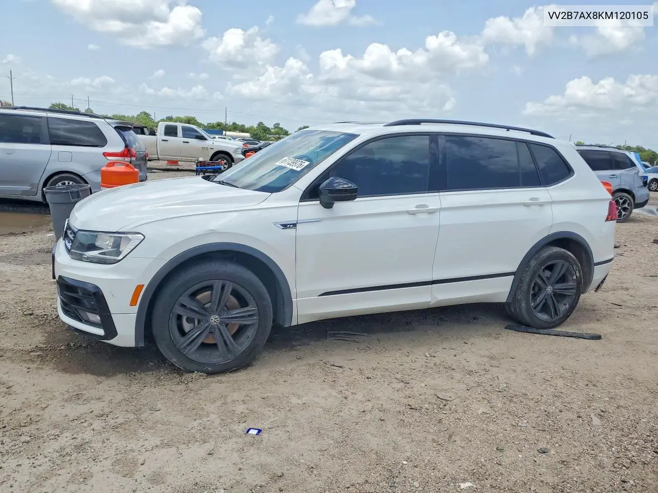 2019 Volkswagen Tiguan Se/Sel/Sel R-Line Jet-Black/Sel R-Line VIN: VV2B7AX8KM120105 Lot: 61139976