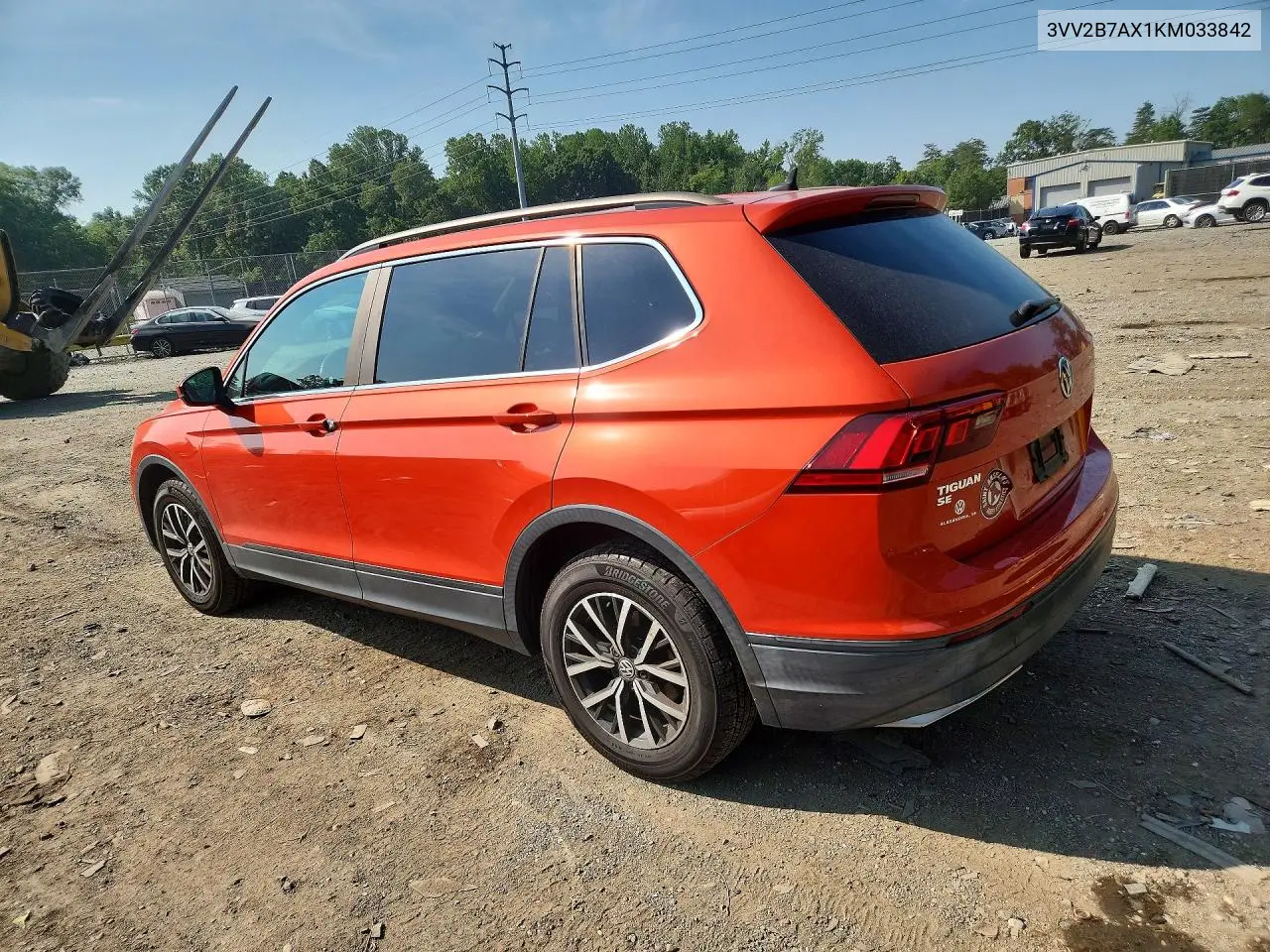 2019 Volkswagen Tiguan Se VIN: 3VV2B7AX1KM033842 Lot: 61234656
