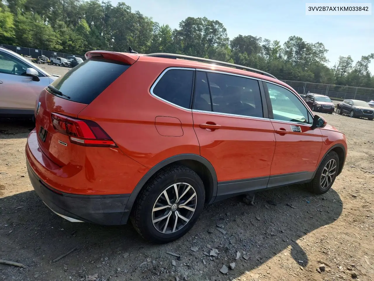 2019 Volkswagen Tiguan Se VIN: 3VV2B7AX1KM033842 Lot: 61234656