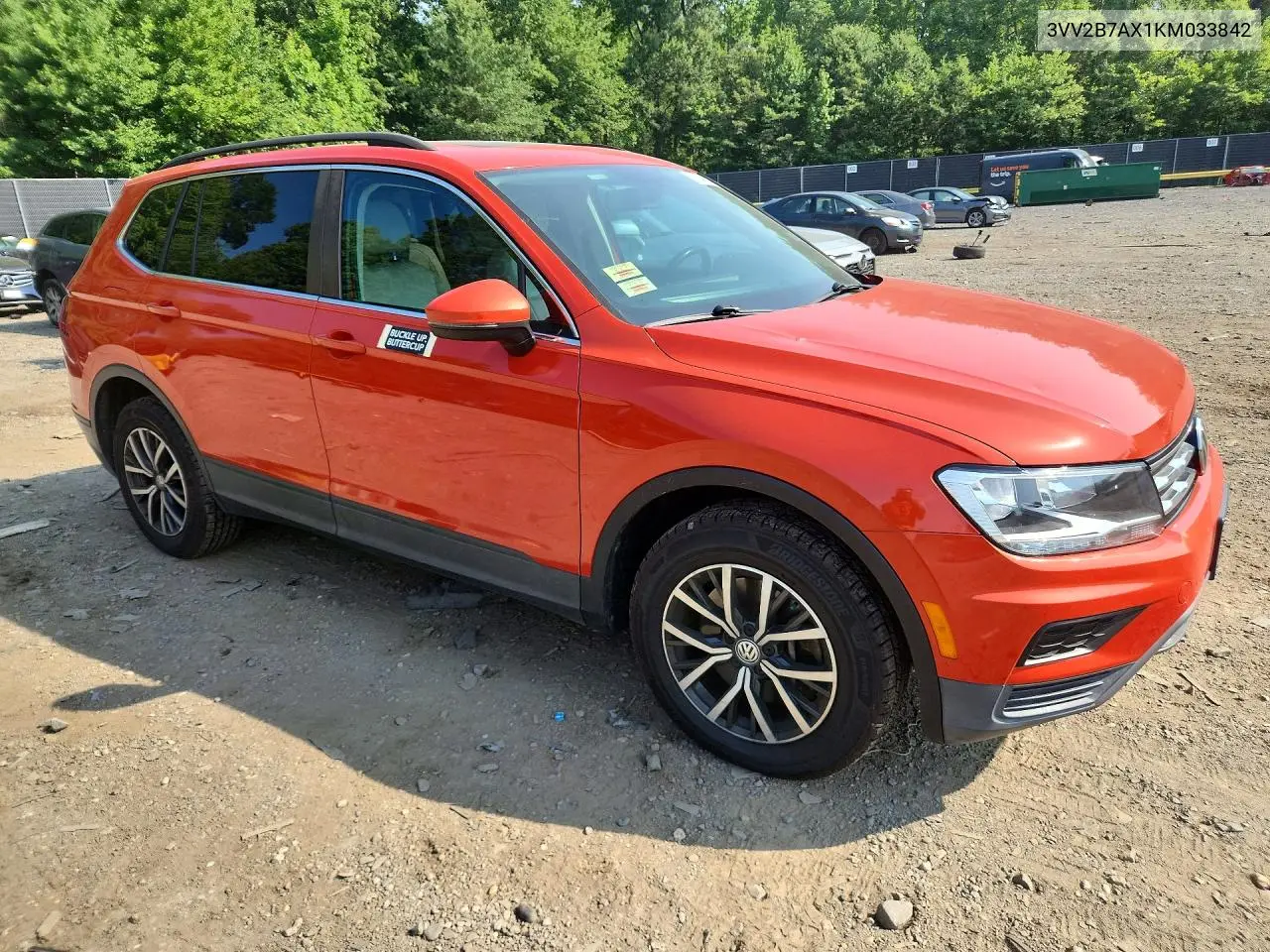 2019 Volkswagen Tiguan Se VIN: 3VV2B7AX1KM033842 Lot: 61234656