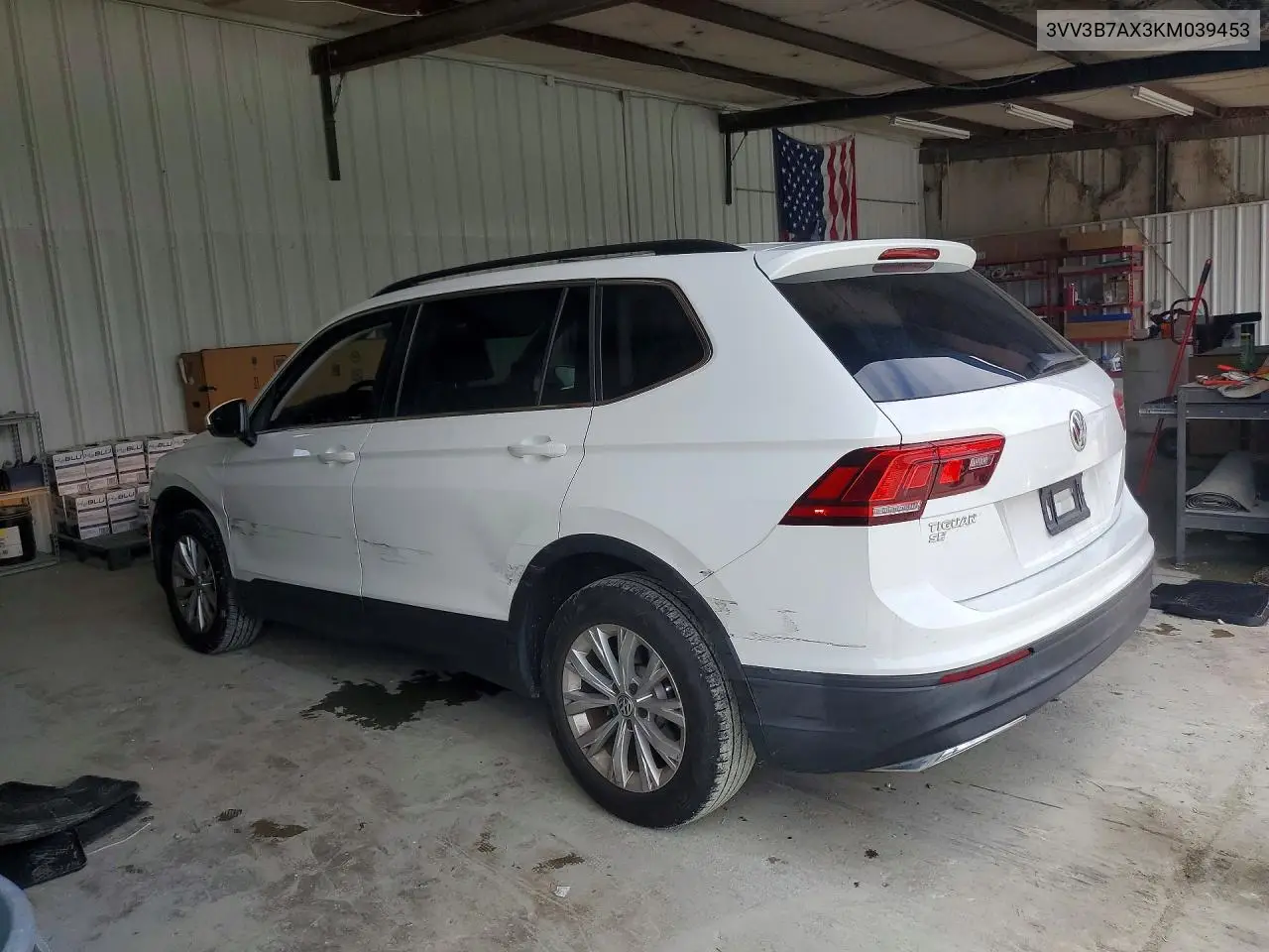 2019 Volkswagen Tiguan Se/Sel/Sel R-Line Jet-Black/Se VIN: 3VV3B7AX3KM039453 Lot: 61291076