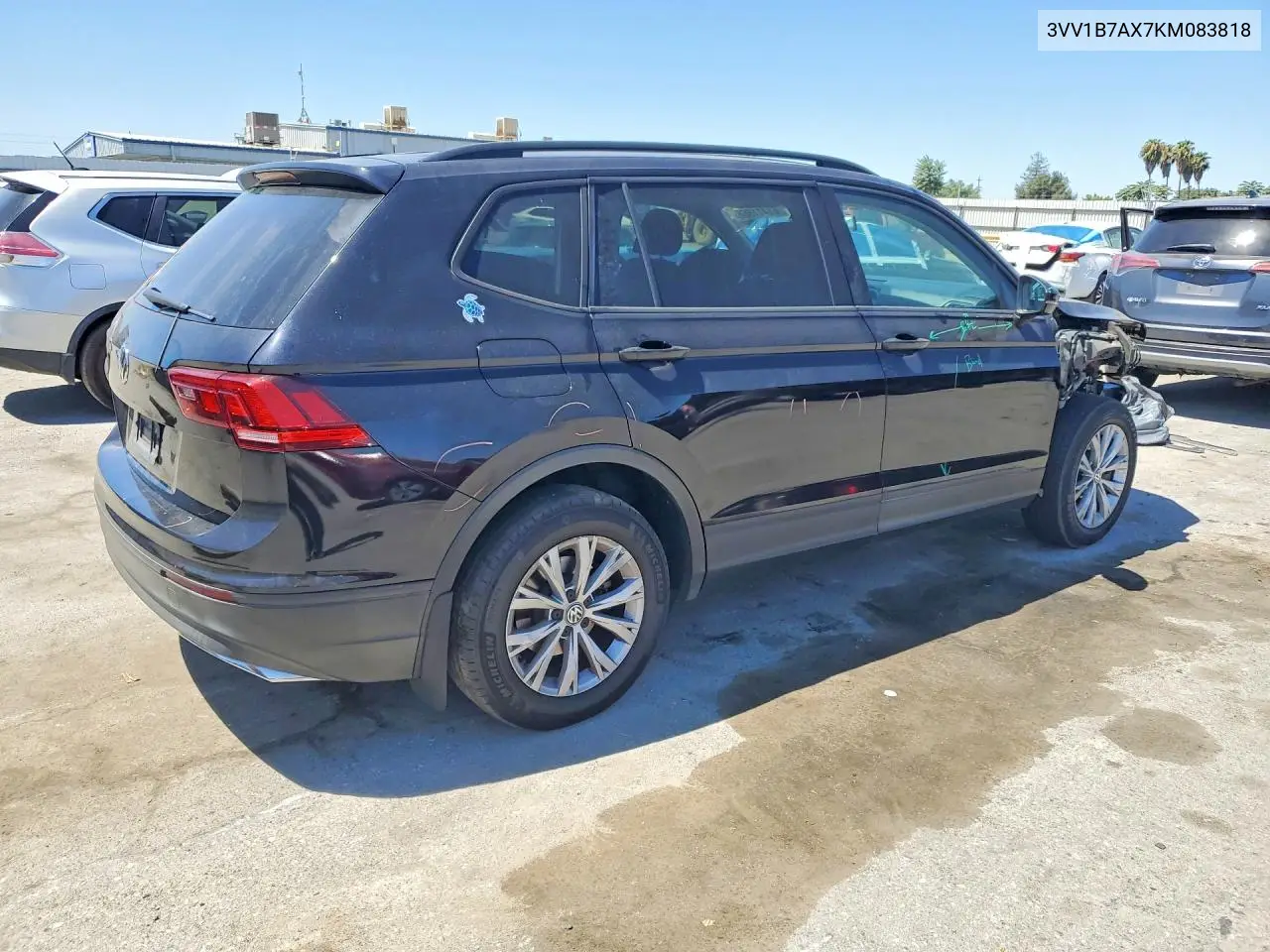 2019 Volkswagen Tiguan S VIN: 3VV1B7AX7KM083818 Lot: 61411866
