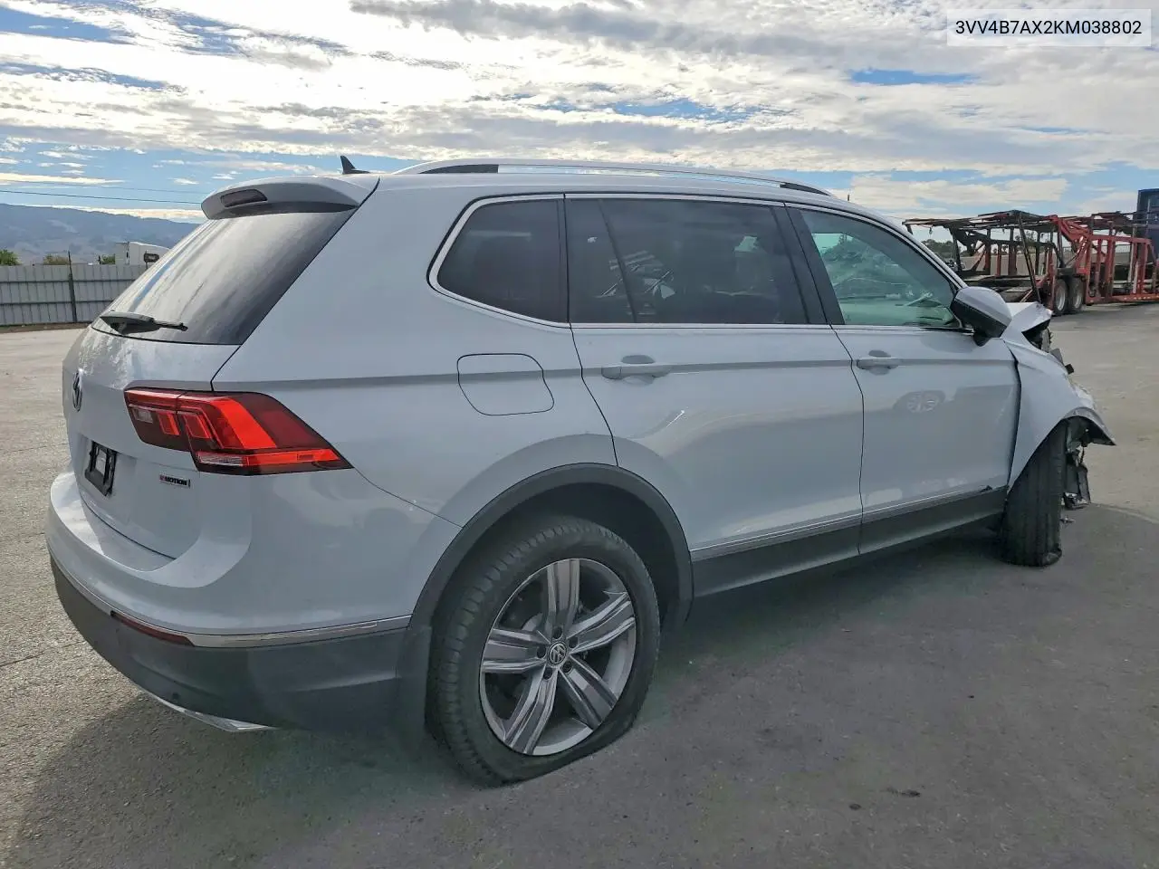 2019 Volkswagen Tiguan Sel Premium VIN: 3VV4B7AX2KM038802 Lot: 61426966
