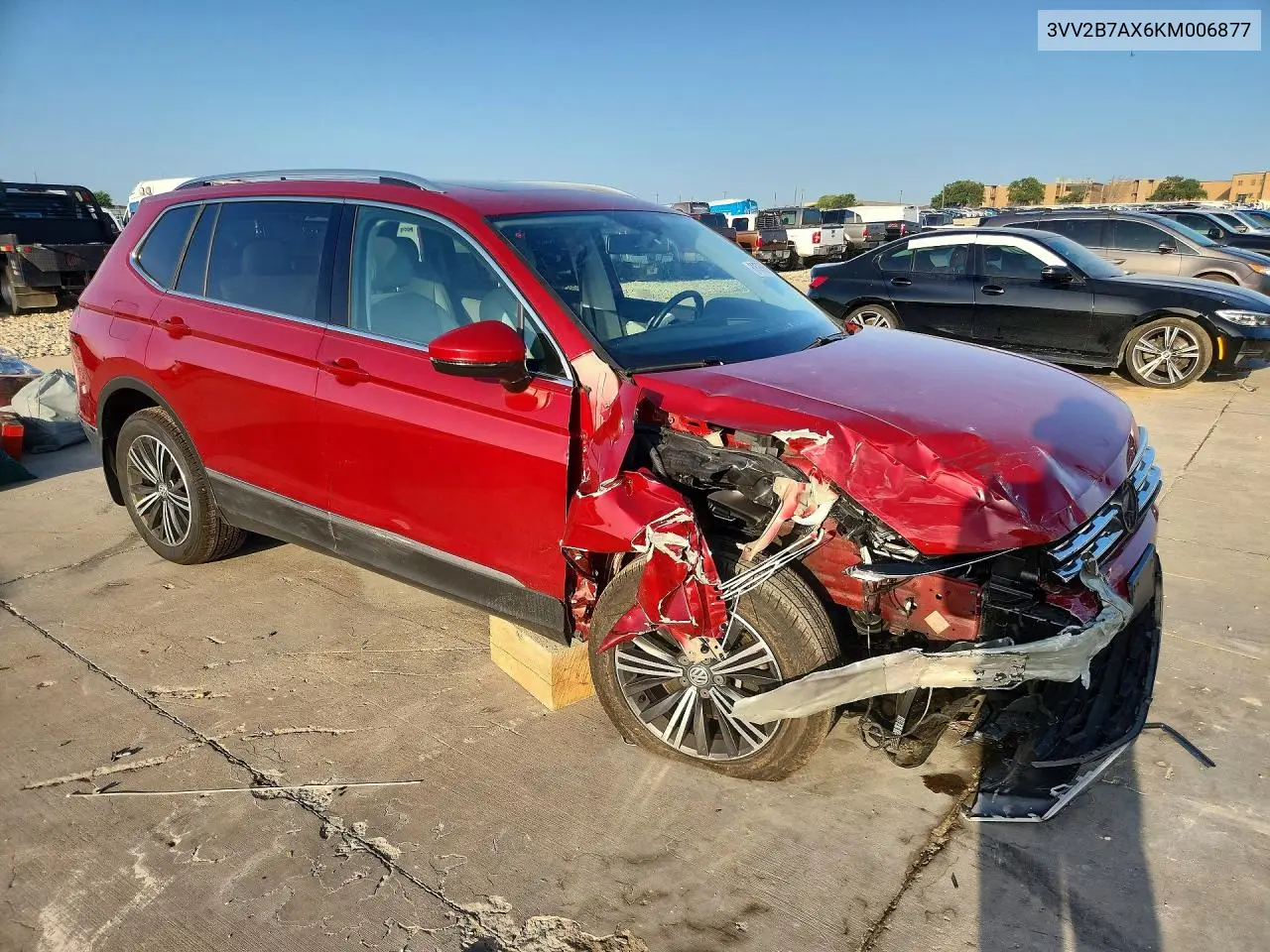 2019 Volkswagen Tiguan Se VIN: 3VV2B7AX6KM006877 Lot: 61545606