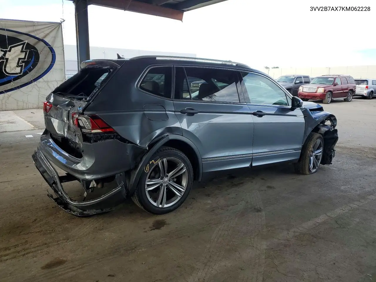 2019 Volkswagen Tiguan Se VIN: 3VV2B7AX7KM062228 Lot: 61835736