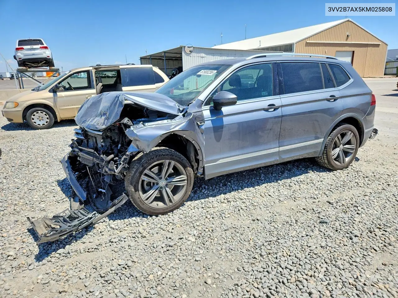 2019 Volkswagen Tiguan Se VIN: 3VV2B7AX5KM025808 Lot: 61900256