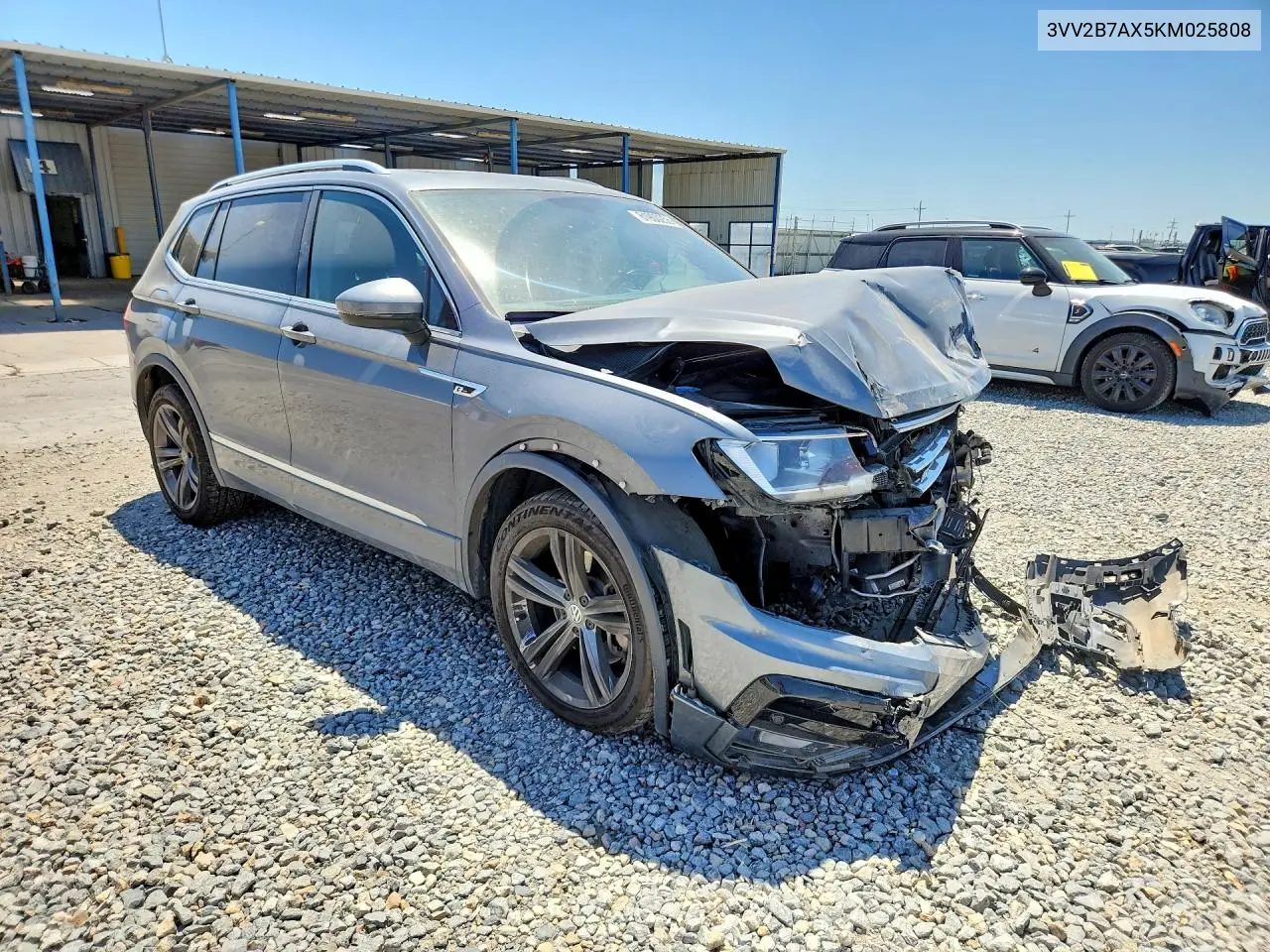 2019 Volkswagen Tiguan Se VIN: 3VV2B7AX5KM025808 Lot: 61900256