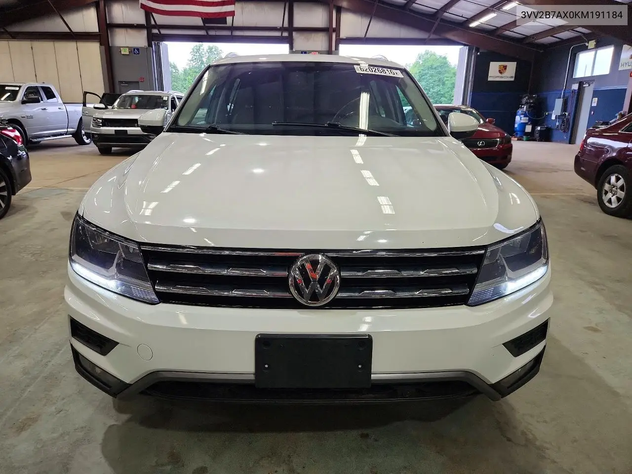 2019 Volkswagen Tiguan Se VIN: 3VV2B7AX0KM191184 Lot: 62026816