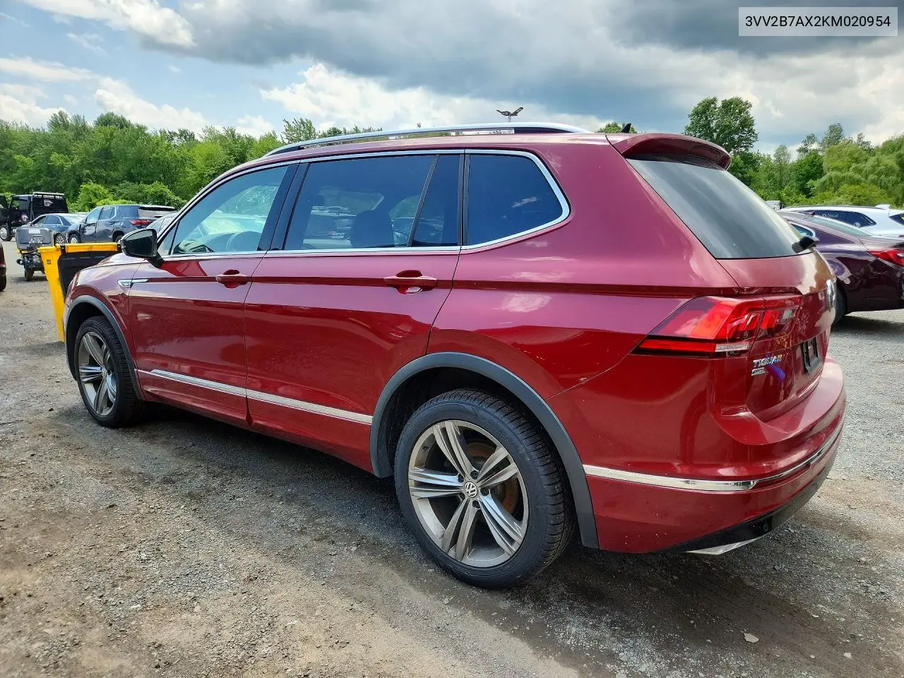 2019 Volkswagen Tiguan Se VIN: 3VV2B7AX2KM020954 Lot: 62387146