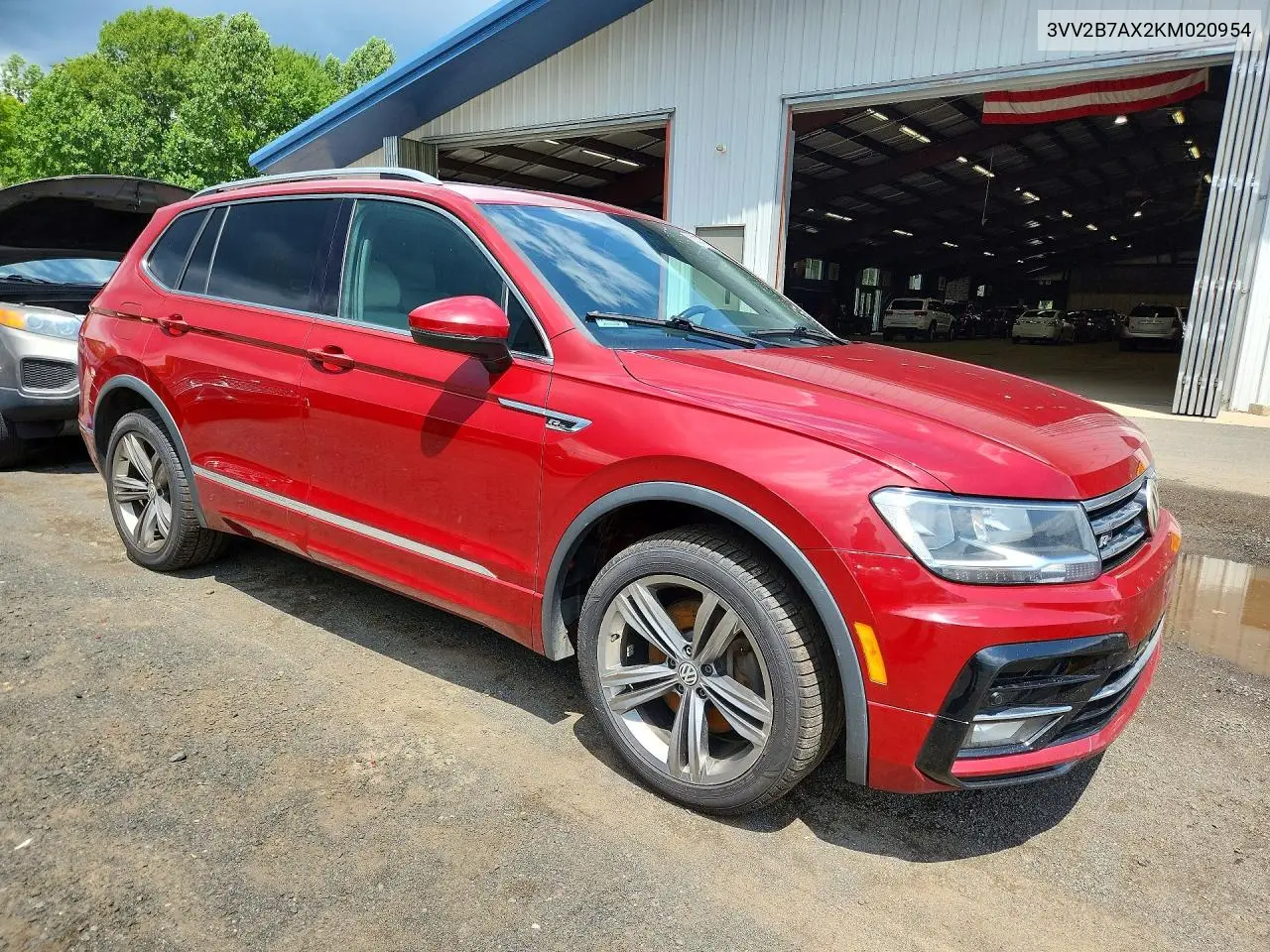 2019 Volkswagen Tiguan Se VIN: 3VV2B7AX2KM020954 Lot: 62387146