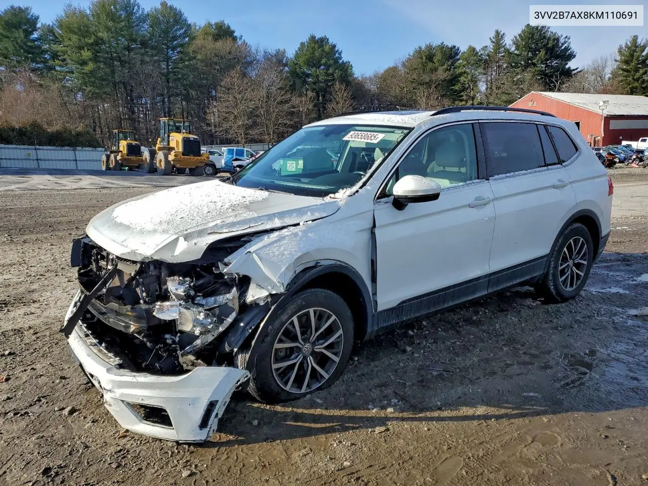 3VV2B7AX8KM110691 2019 Volkswagen Tiguan Se