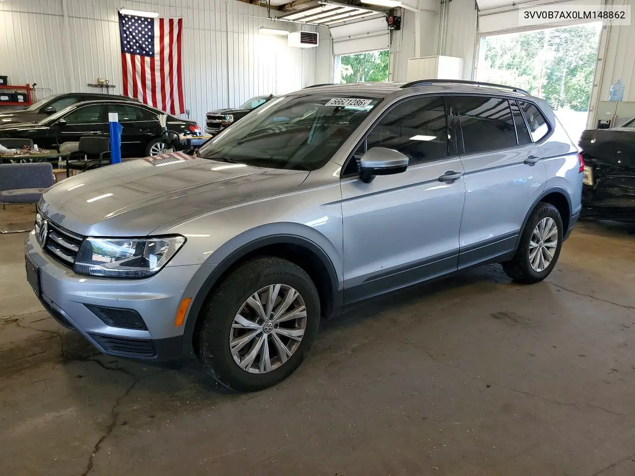 2020 Volkswagen Tiguan S VIN: 3VV0B7AX0LM148862 Lot: 56621286