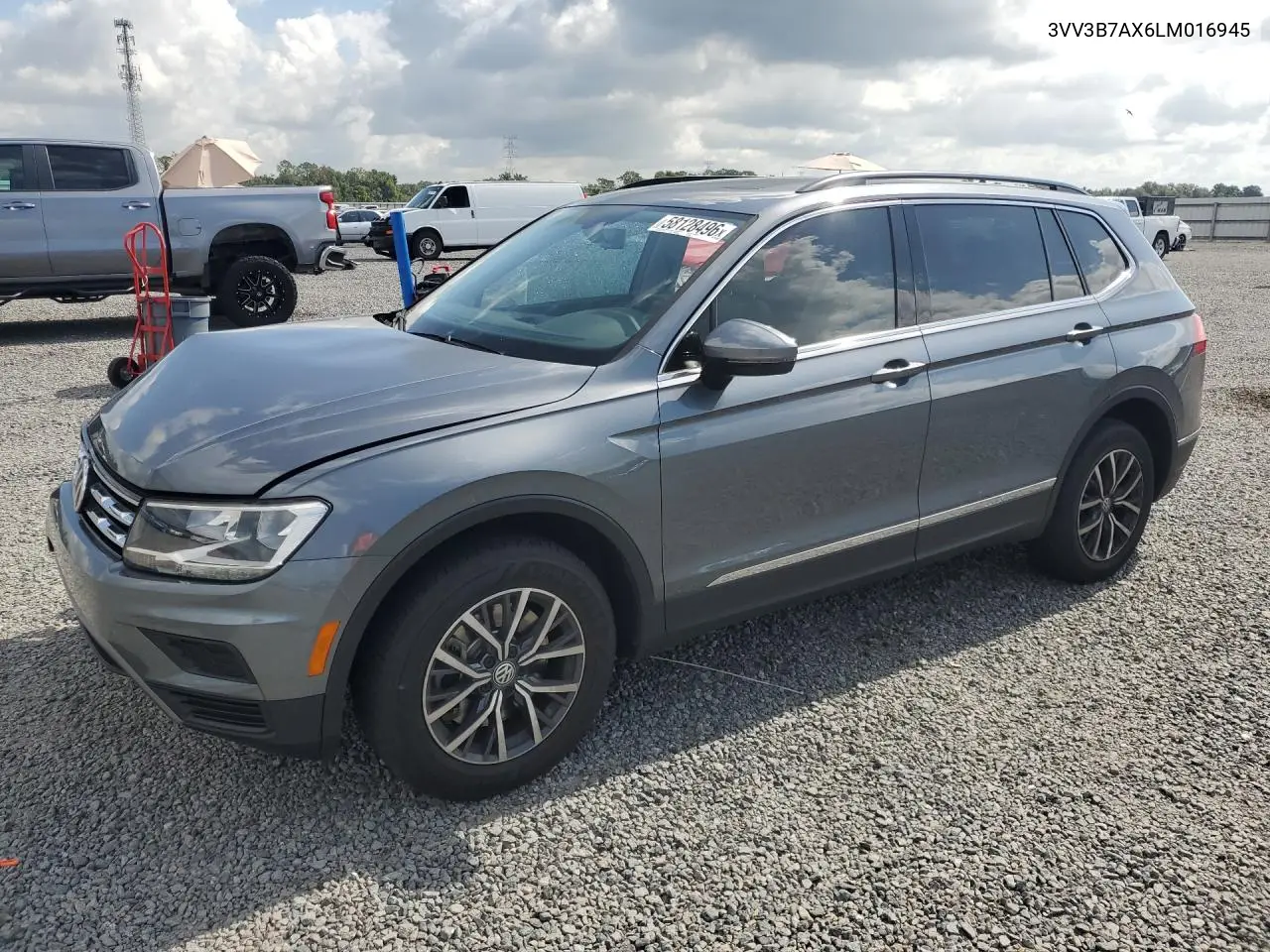 2020 Volkswagen Tiguan Se VIN: 3VV3B7AX6LM016945 Lot: 58128496