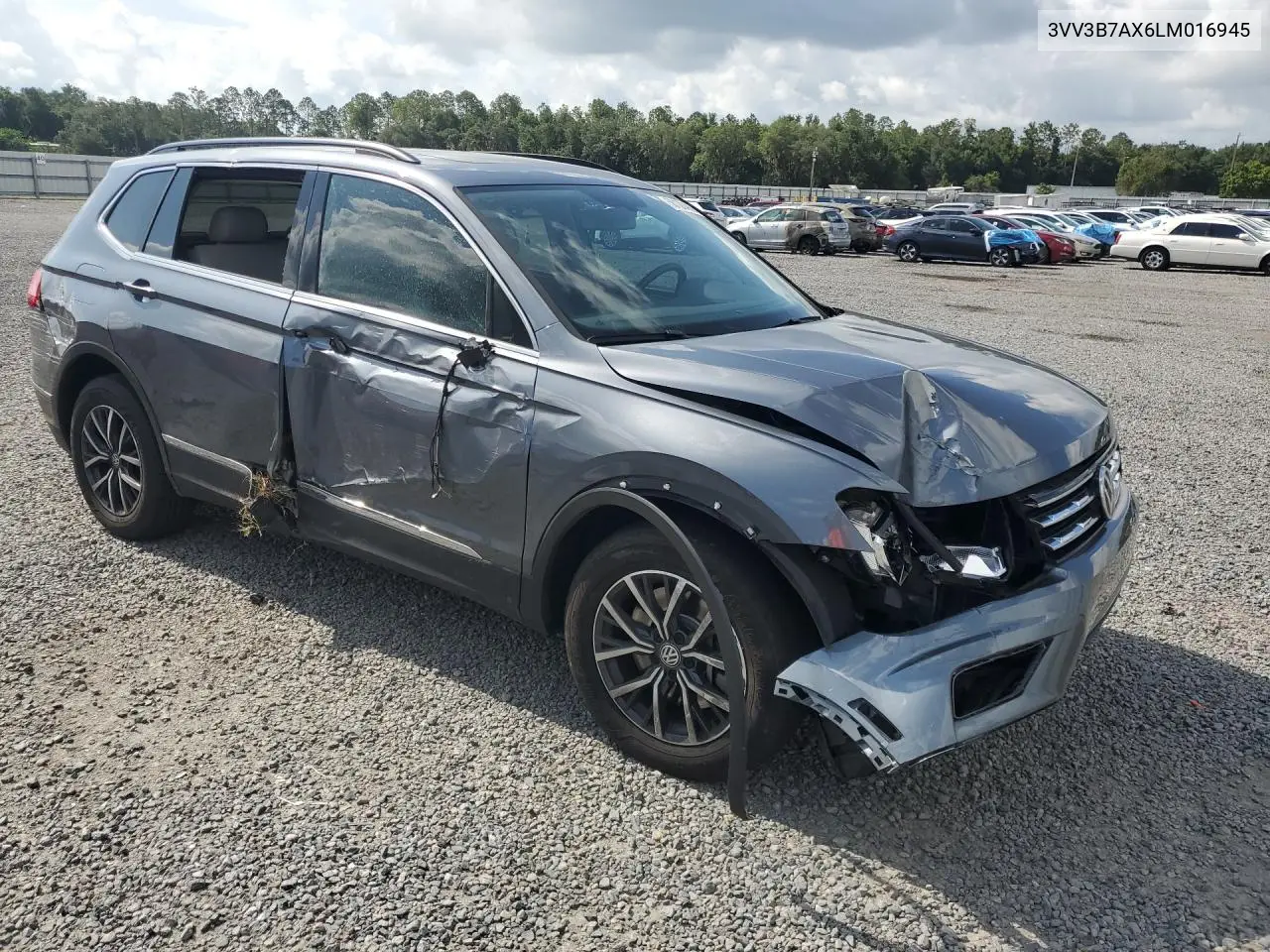 2020 Volkswagen Tiguan Se VIN: 3VV3B7AX6LM016945 Lot: 58128496