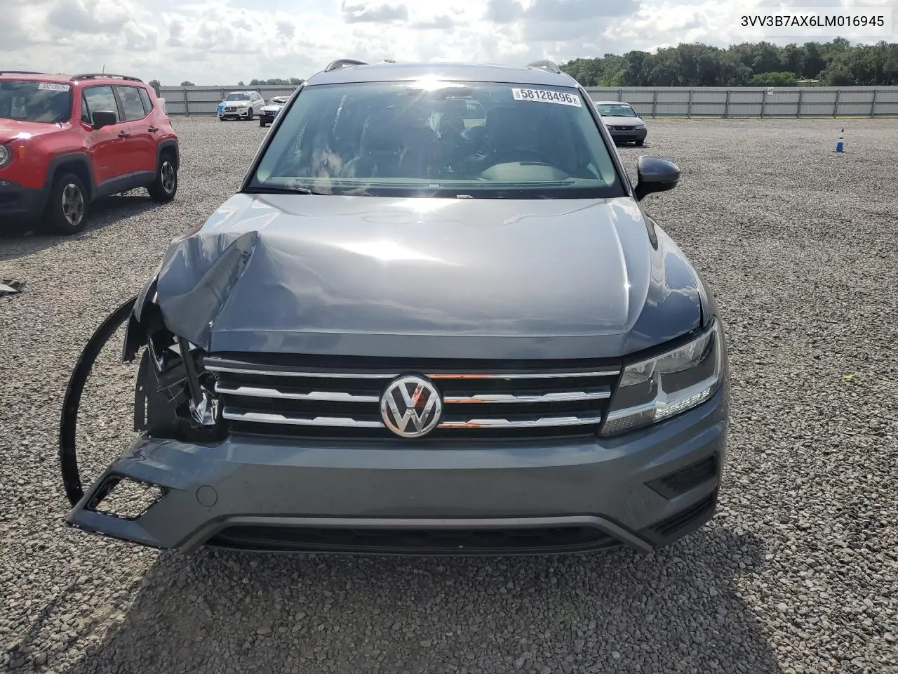 2020 Volkswagen Tiguan Se VIN: 3VV3B7AX6LM016945 Lot: 58128496
