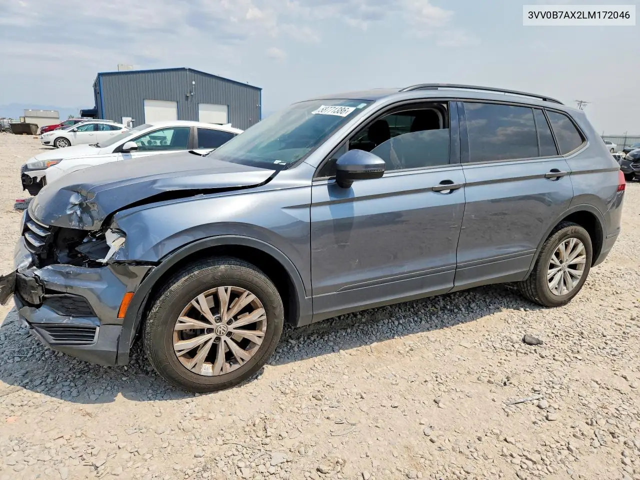 2020 Volkswagen Tiguan S VIN: 3VV0B7AX2LM172046 Lot: 58771386