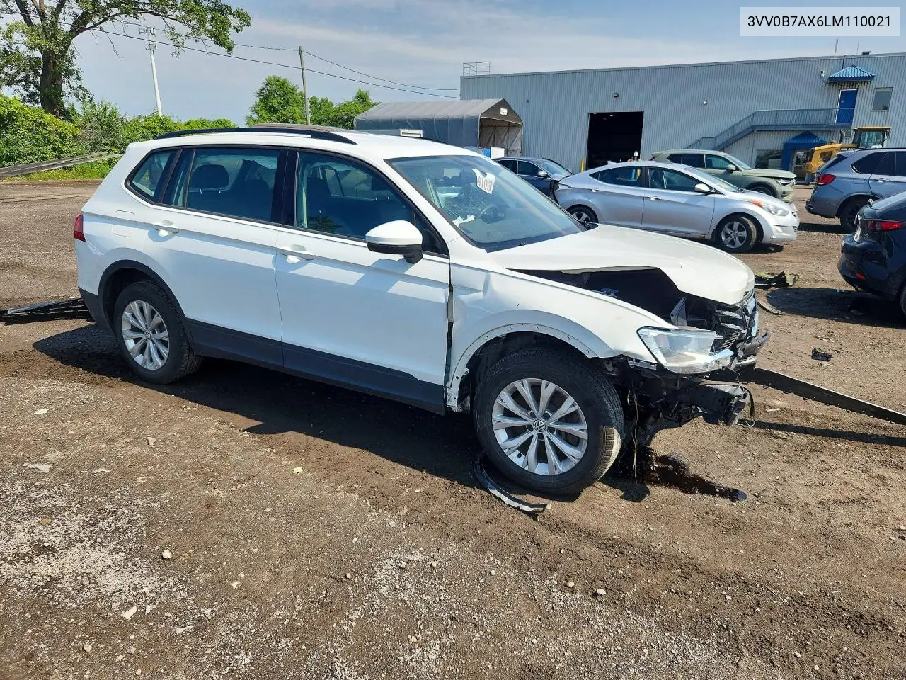 2020 Volkswagen Tiguan S VIN: 3VV0B7AX6LM110021 Lot: 59677136
