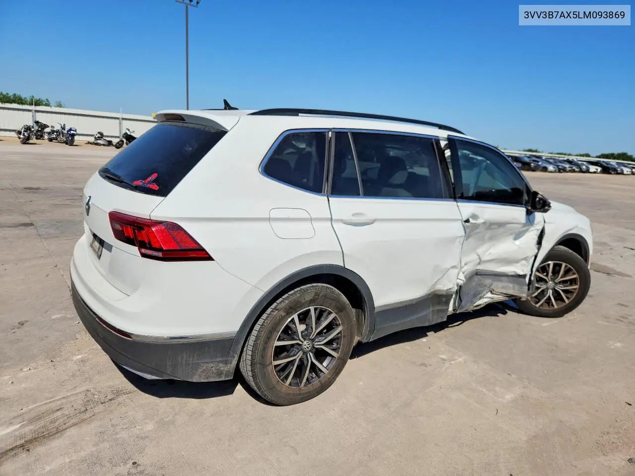2020 Volkswagen Tiguan Se VIN: 3VV3B7AX5LM093869 Lot: 60069666